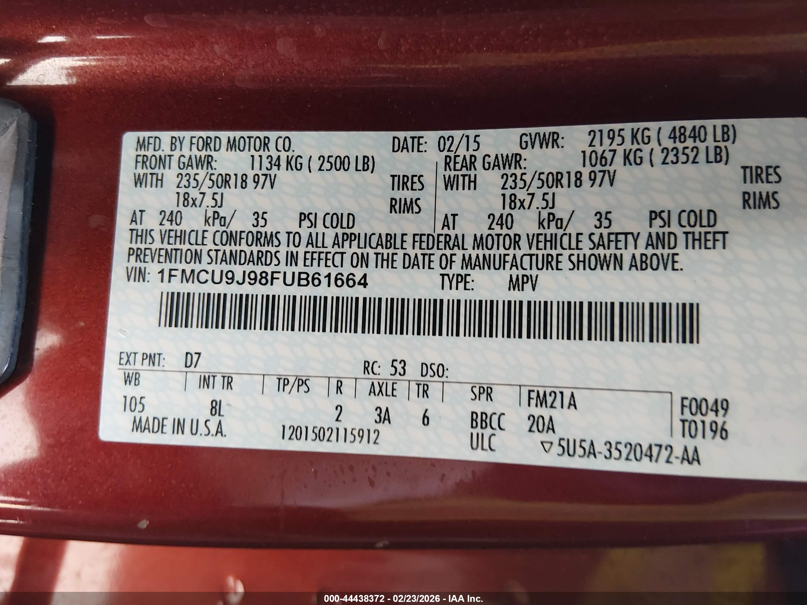 FORD ESCAPE image 9