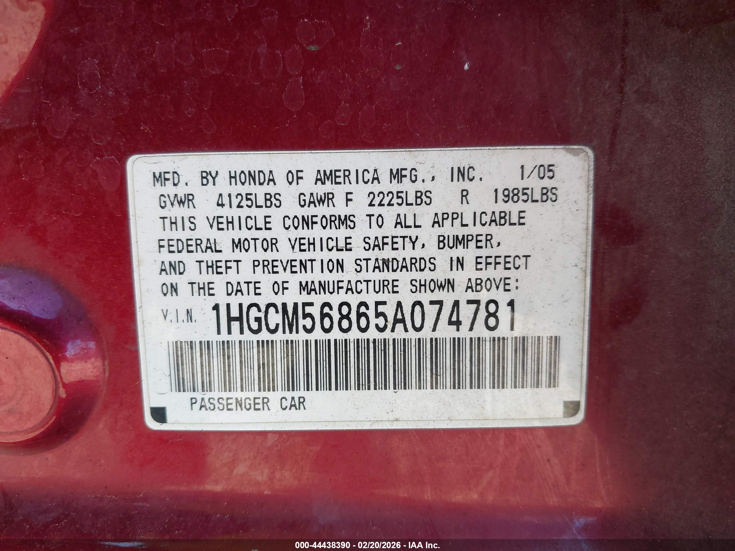 HONDA ACCORD image 9