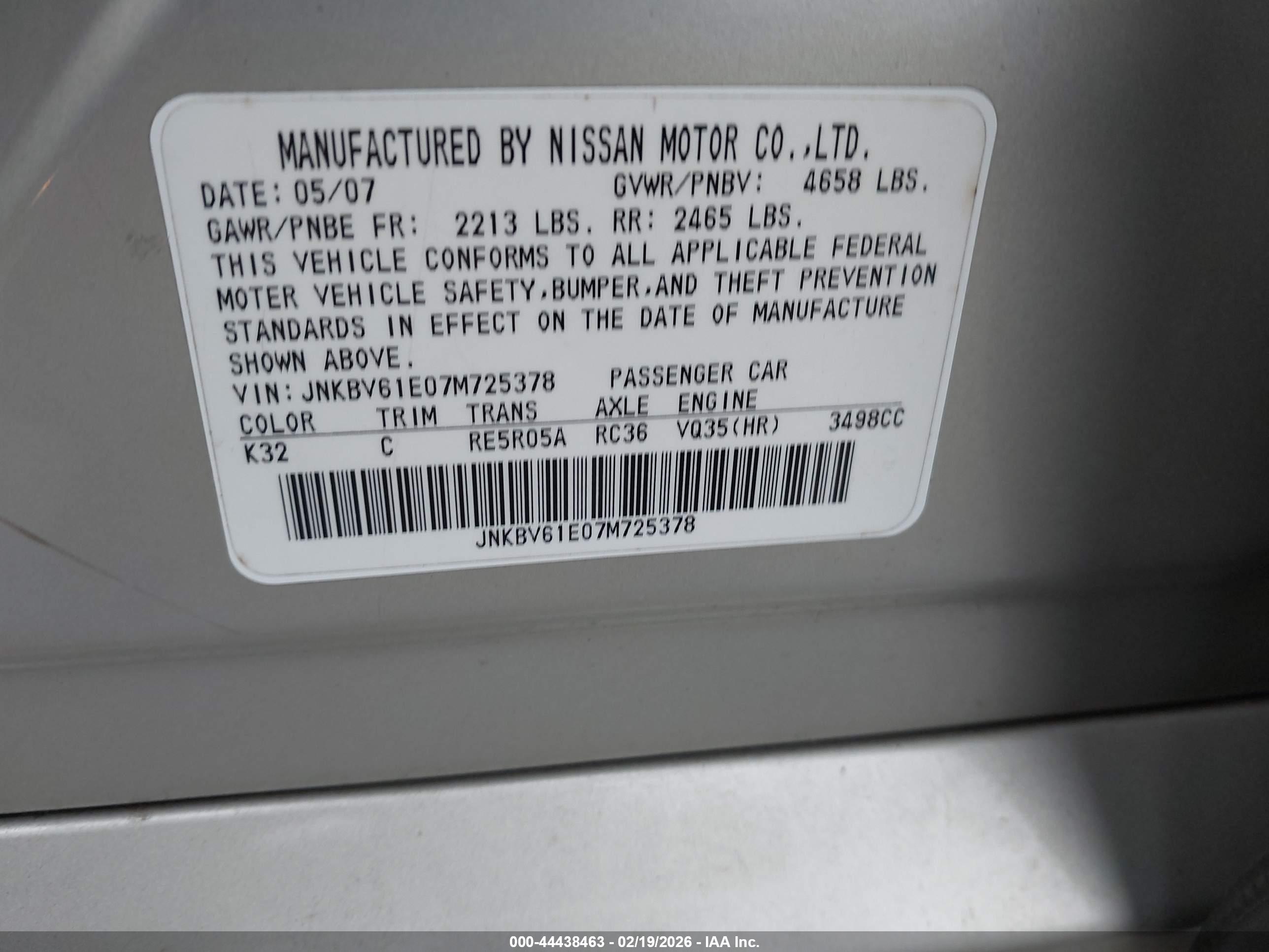 INFINITI G35 image 9