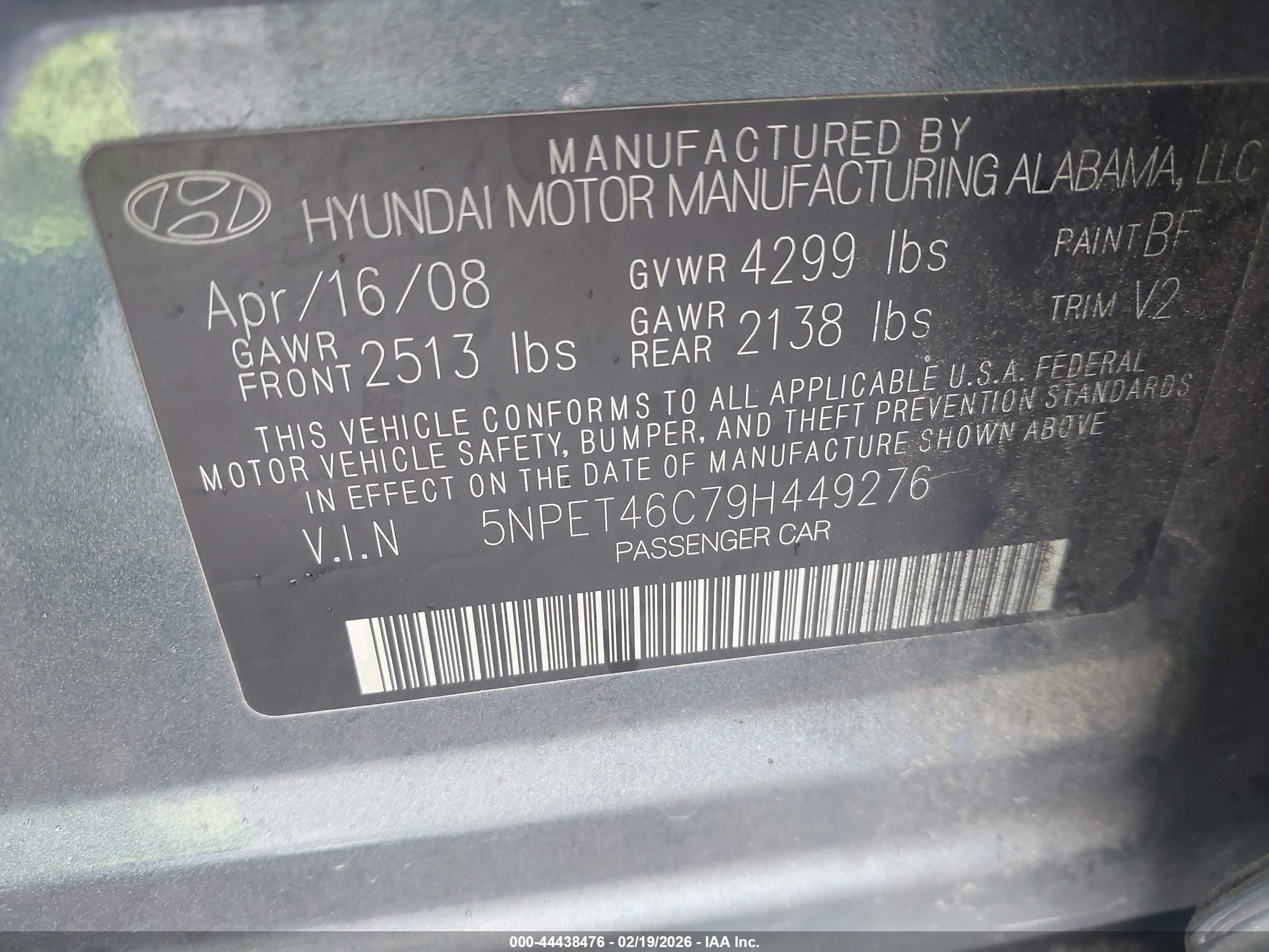 HYUNDAI SONATA image 9