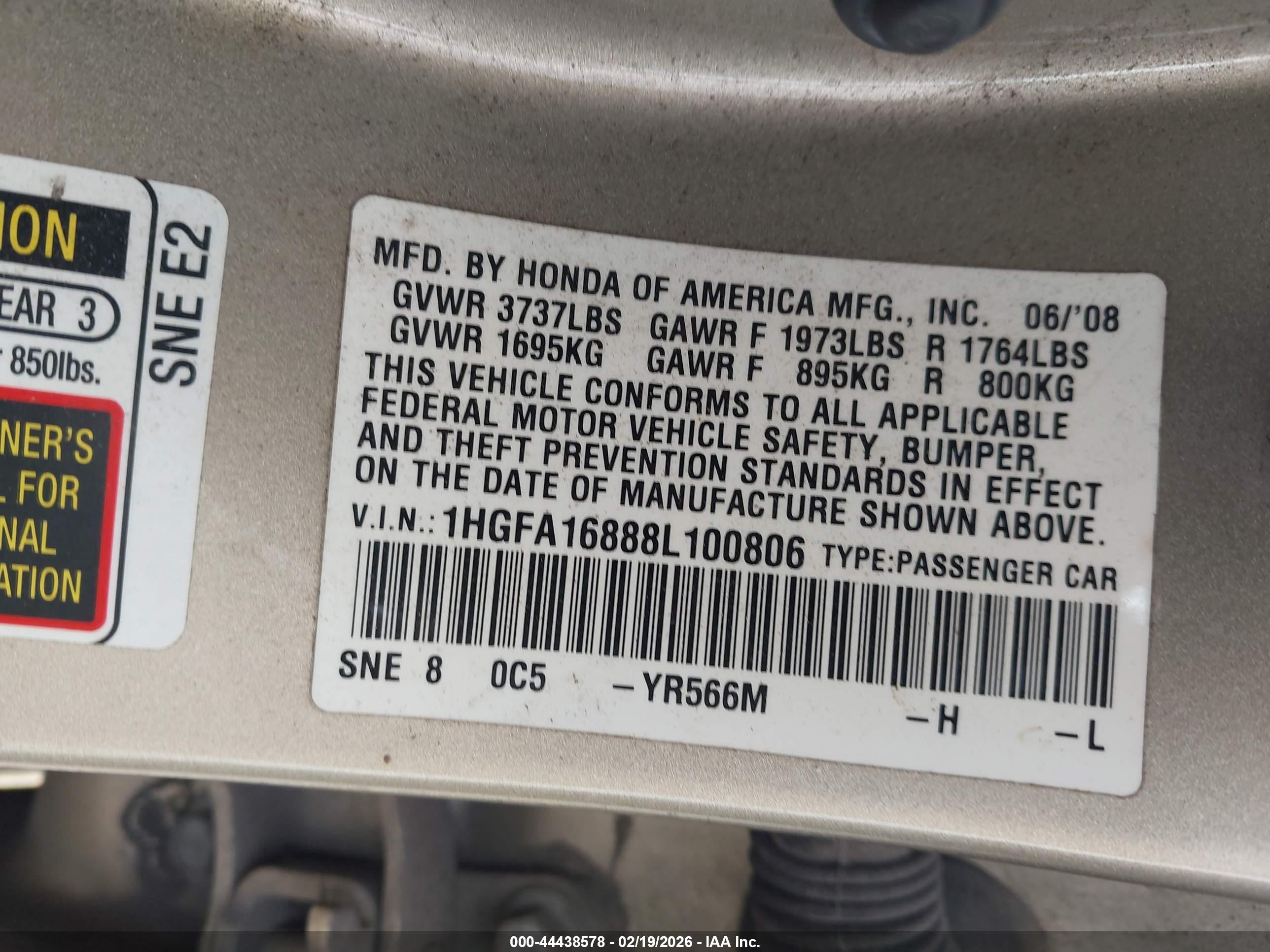 HONDA CIVIC image 9