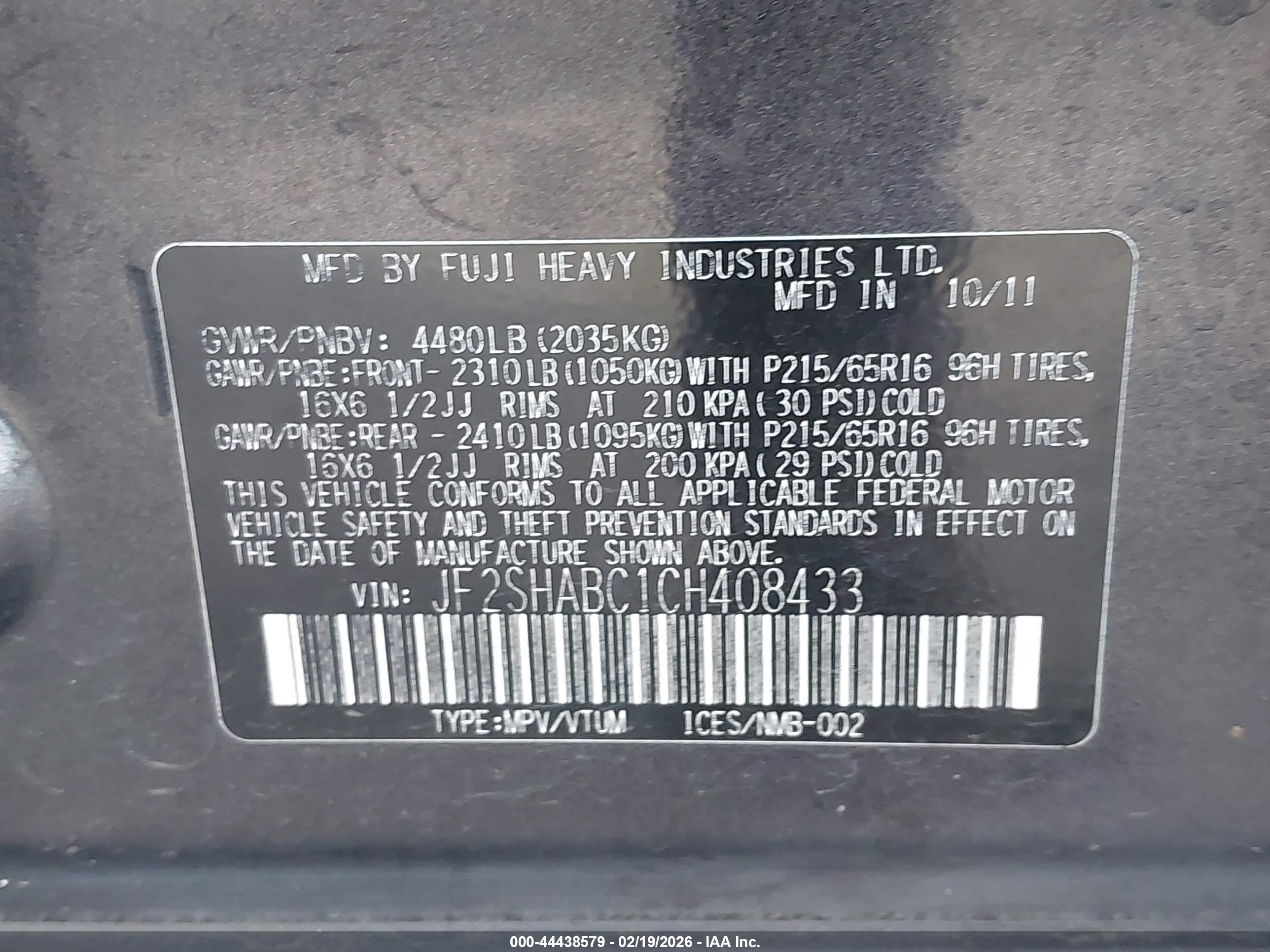 SUBARU FORESTER image 9
