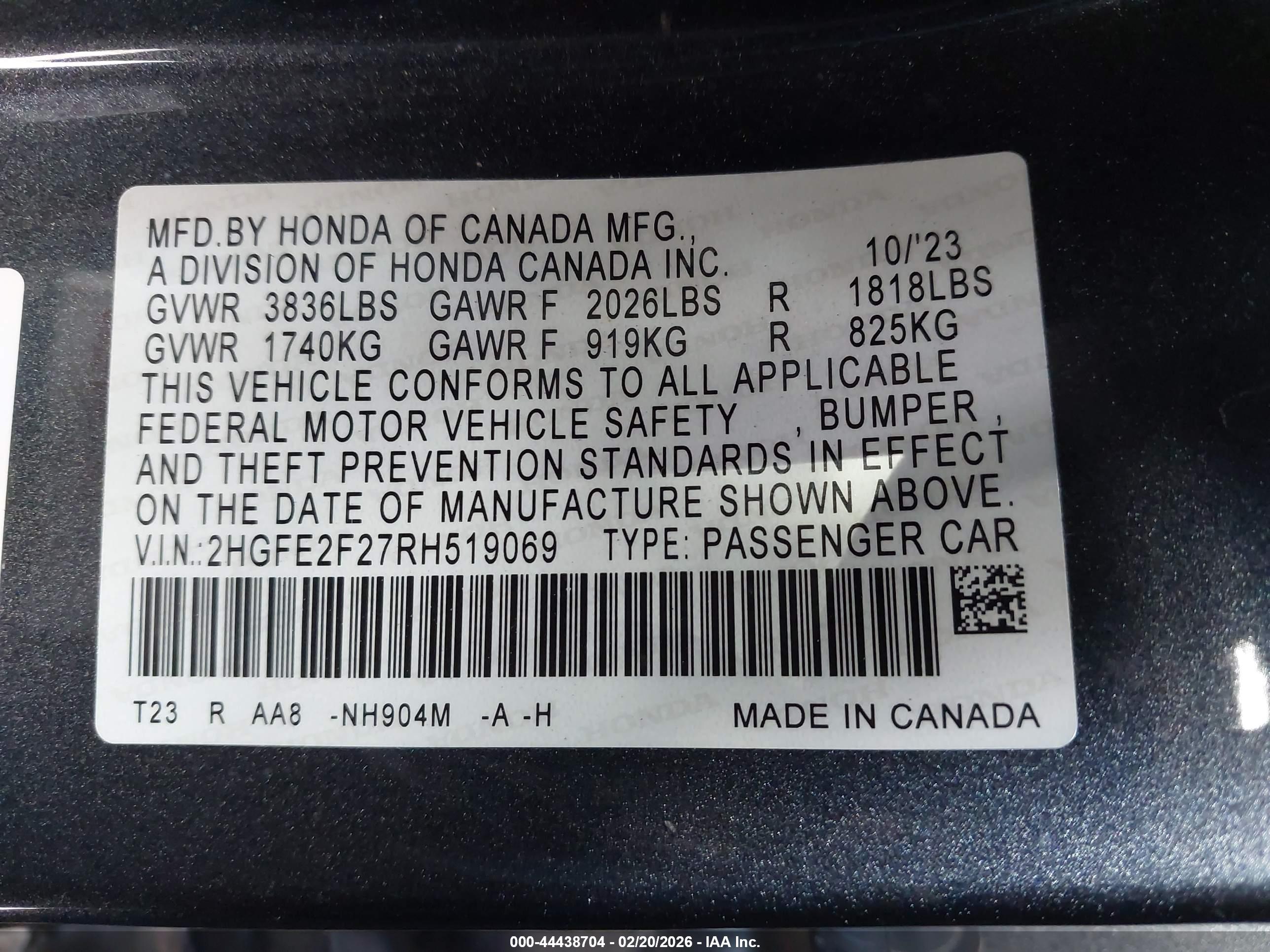 HONDA CIVIC image 9