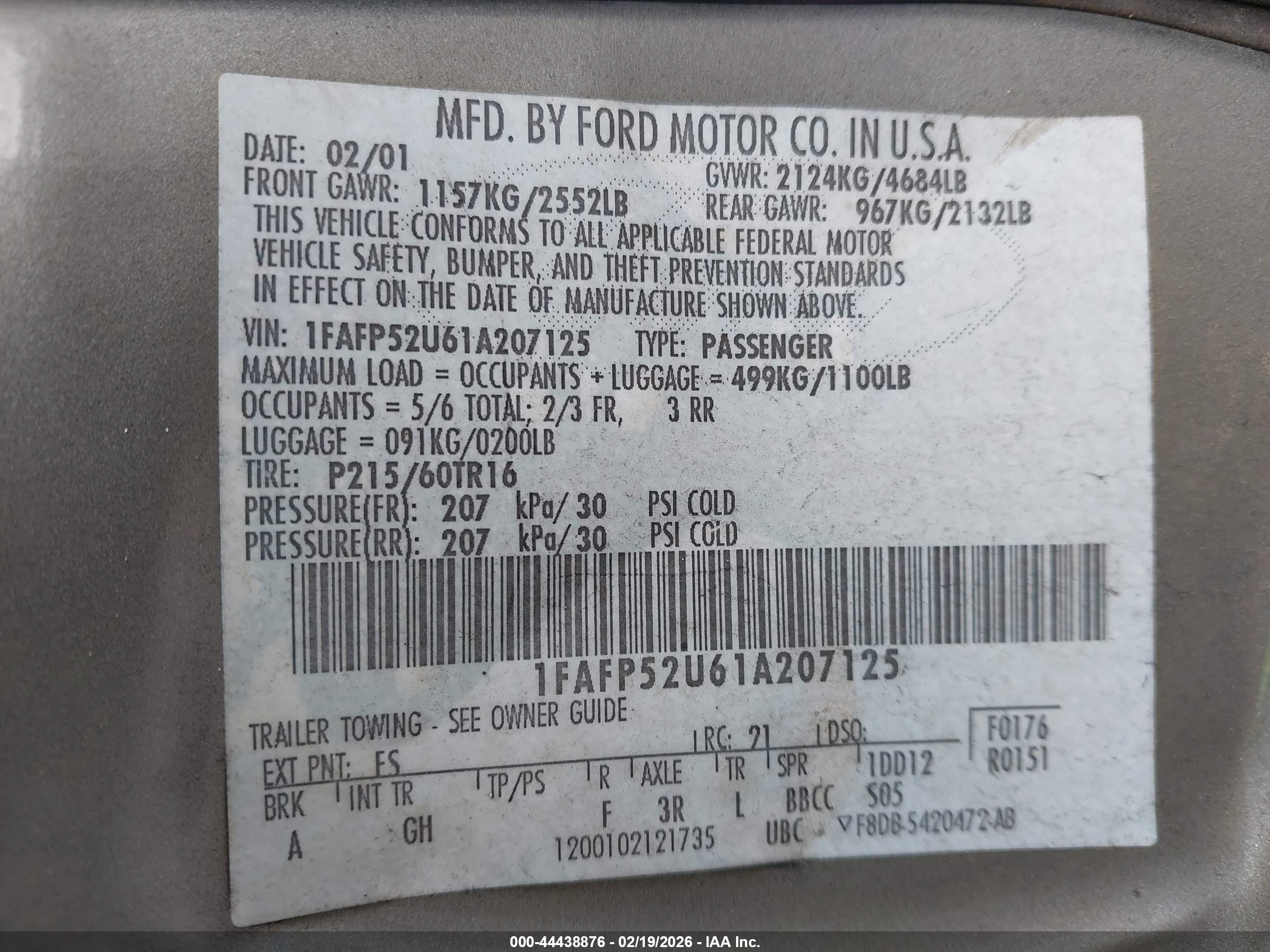 FORD TAURUS image 9