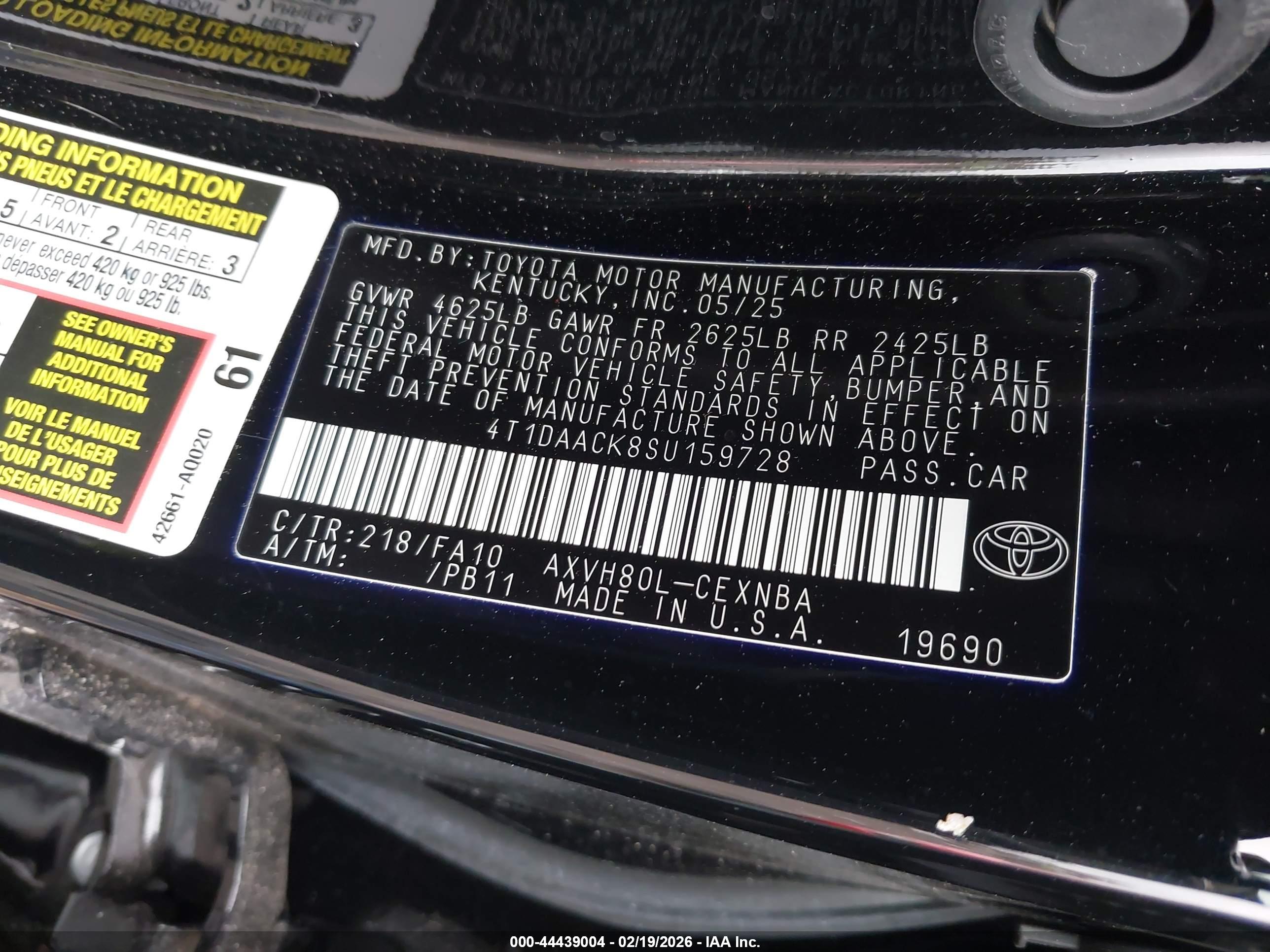TOYOTA CAMRY image 9