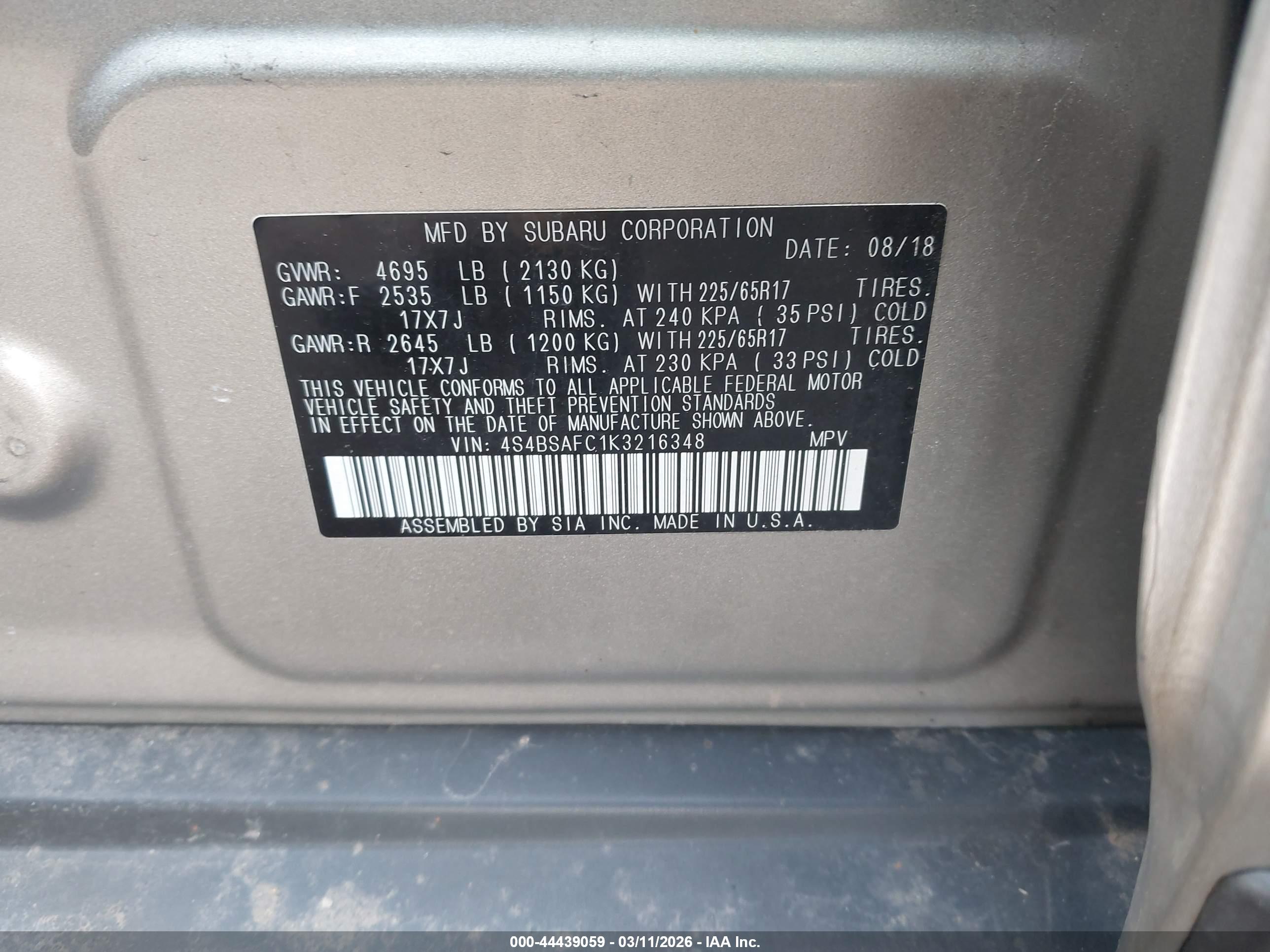SUBARU OUTBACK image 9