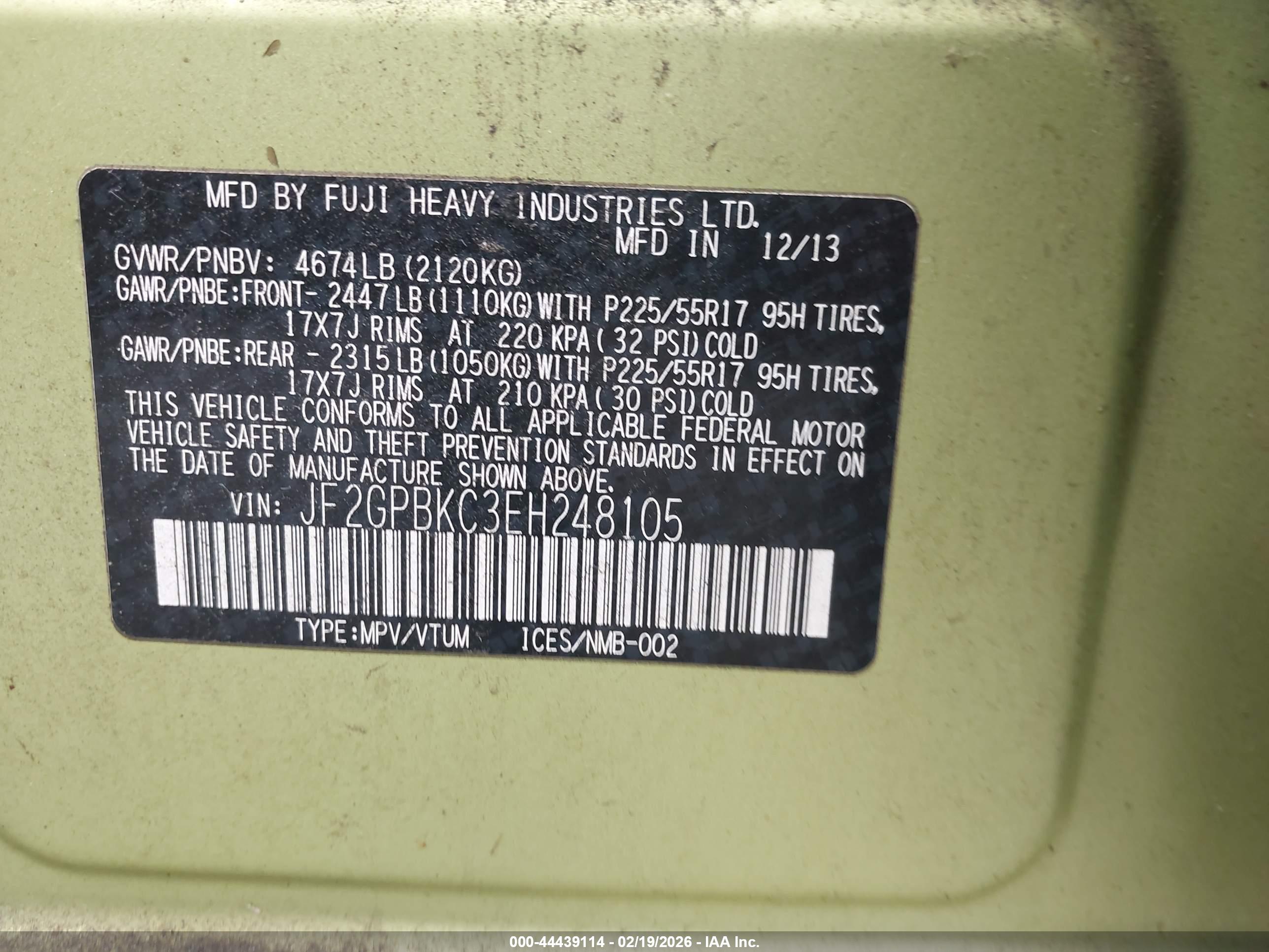 SUBARU XV image 9