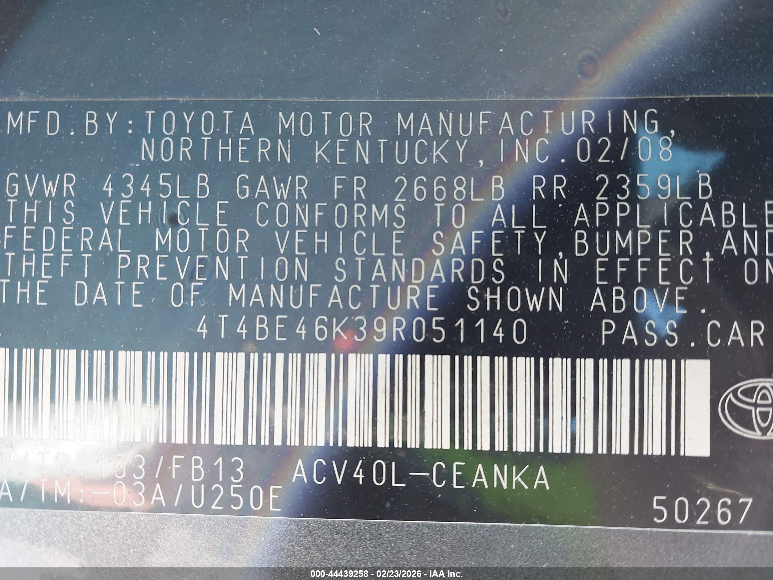 TOYOTA CAMRY image 9