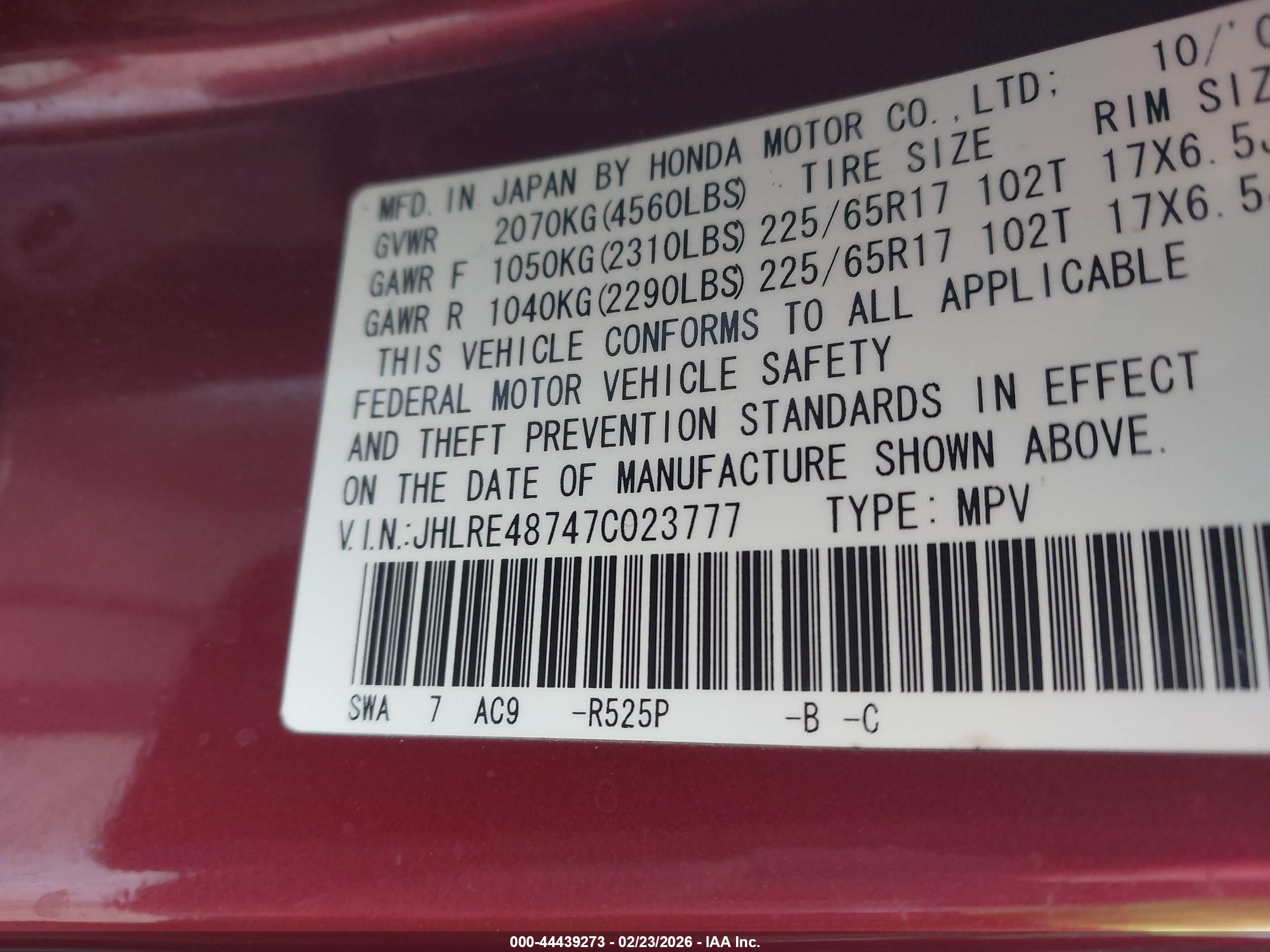 HONDA CR-V image 9