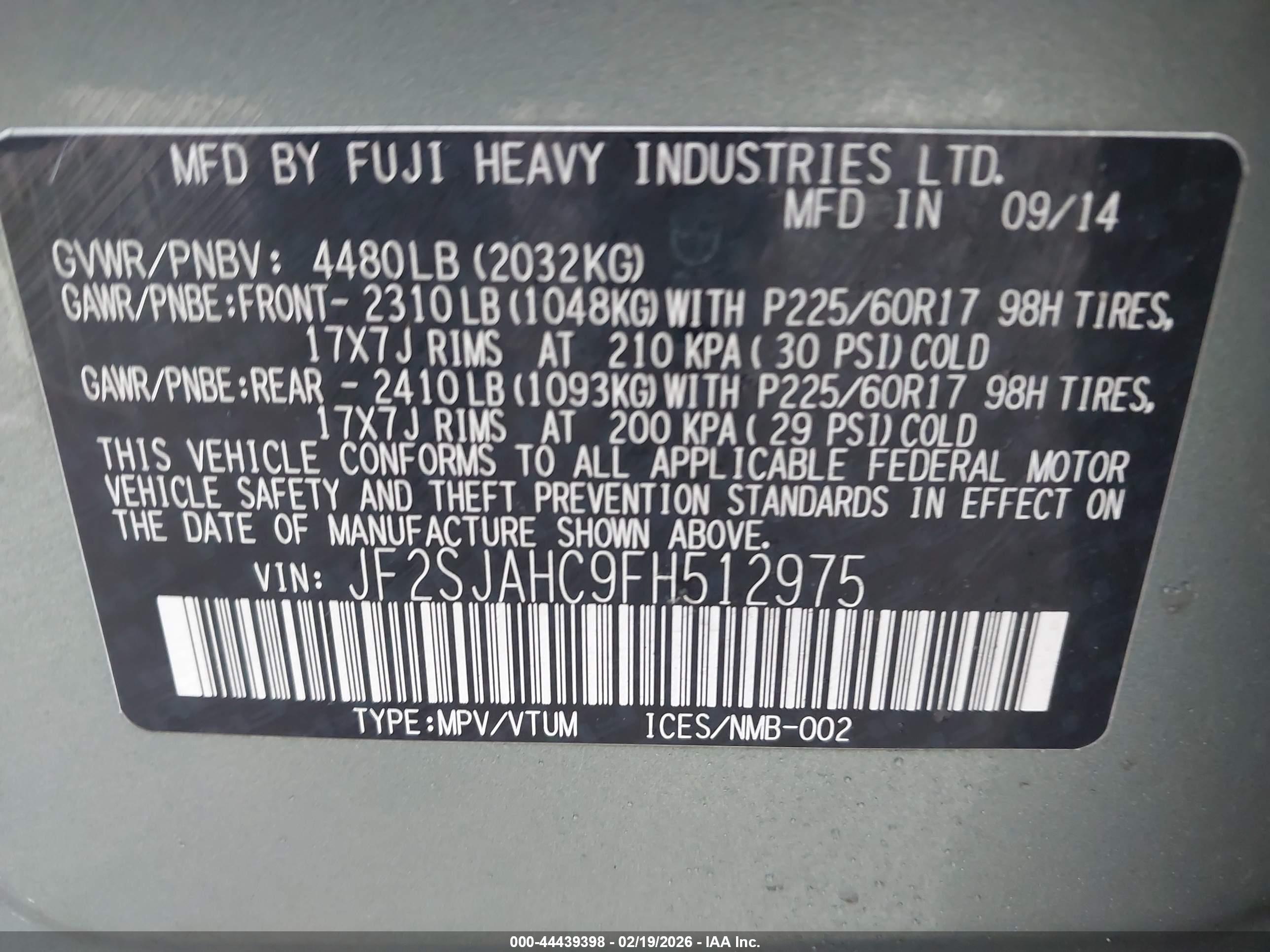 SUBARU FORESTER image 9