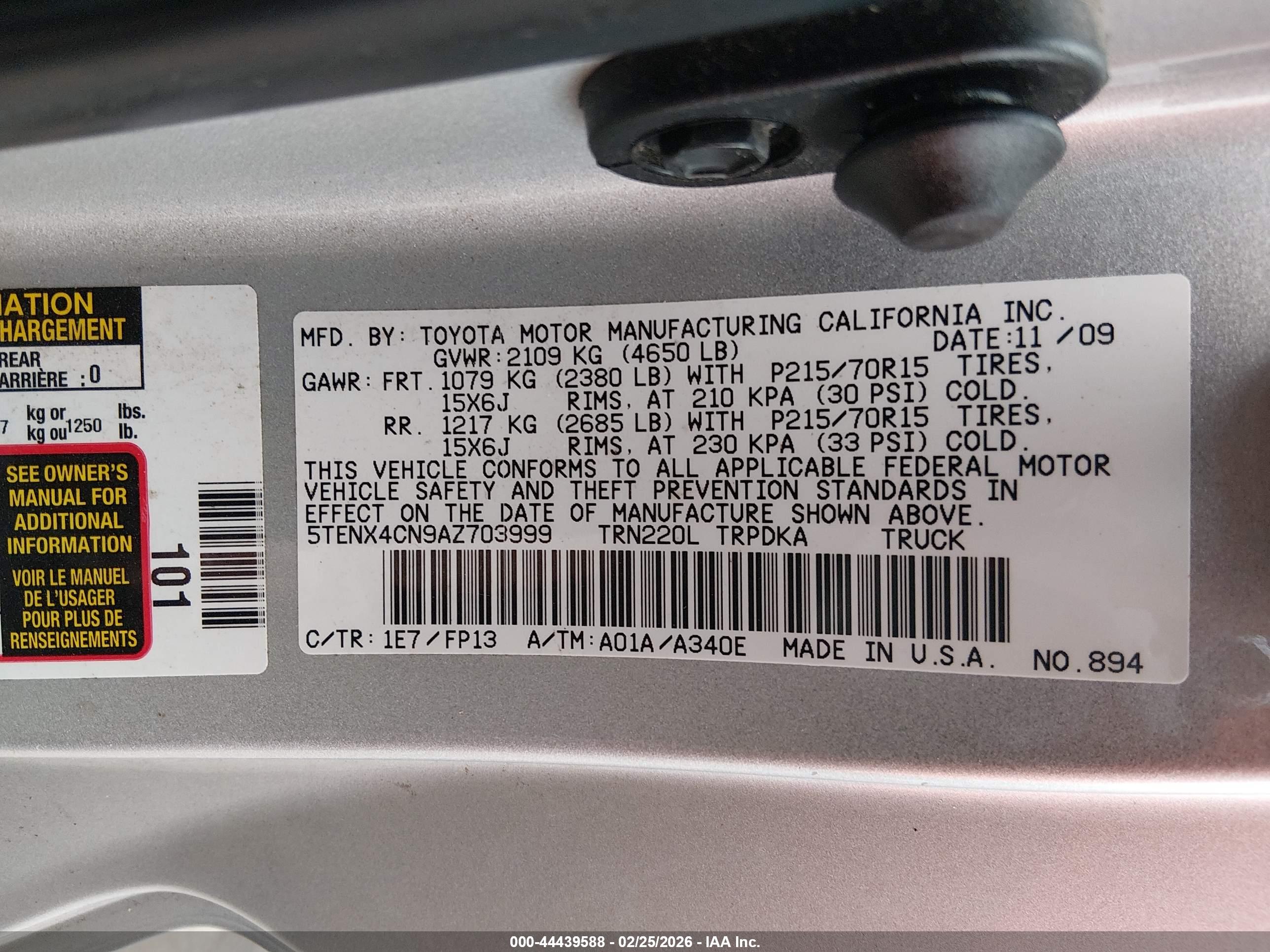 TOYOTA TACOMA image 9