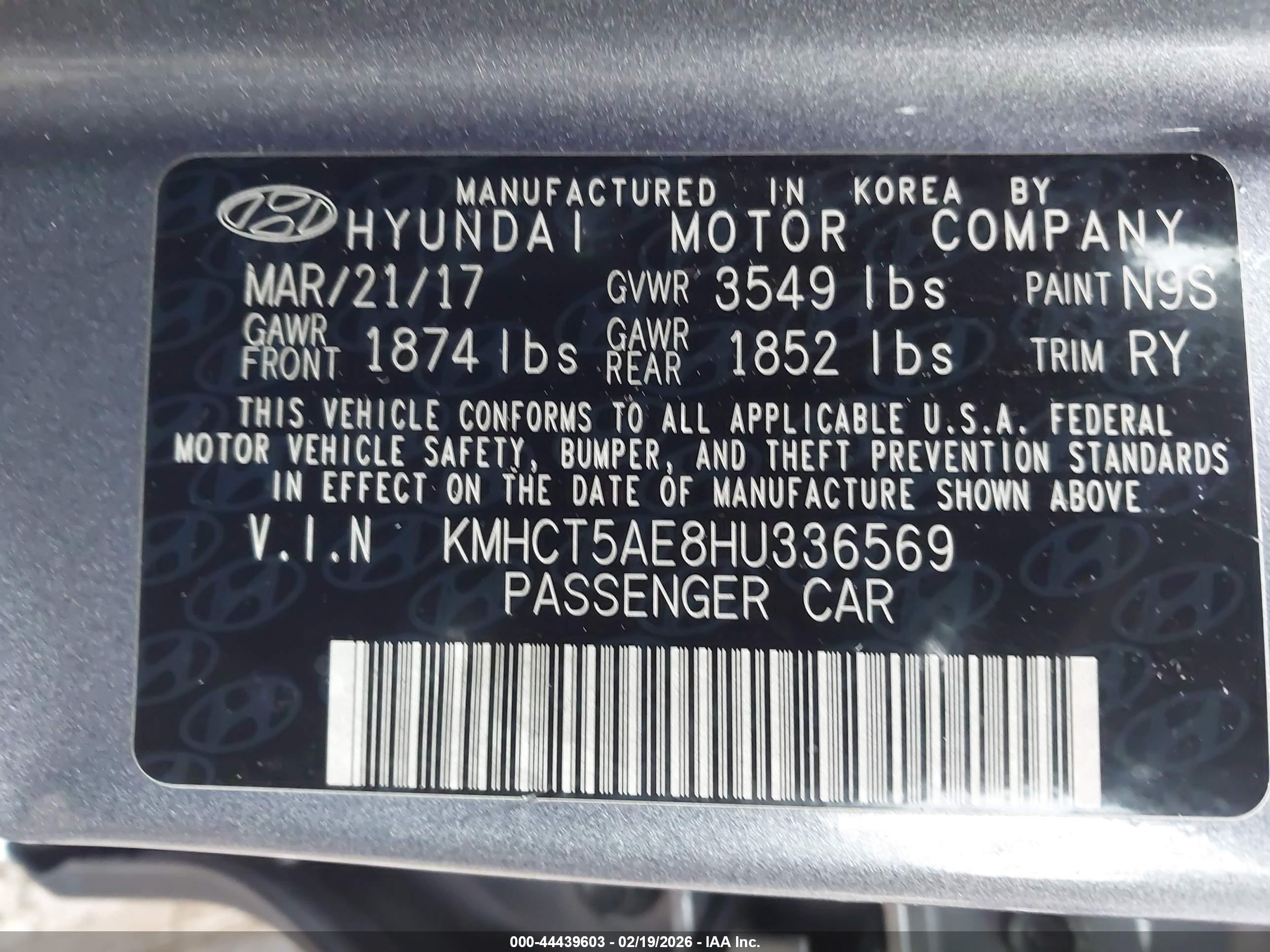 HYUNDAI ACCENT image 9
