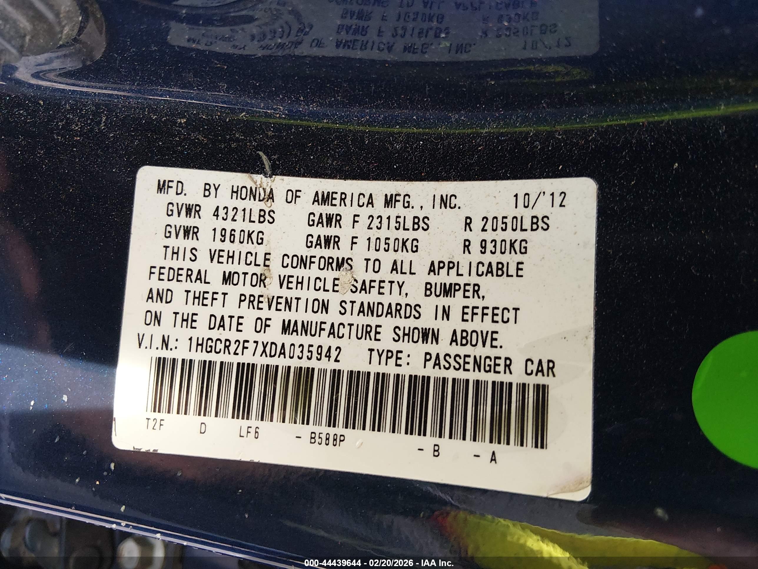 HONDA ACCORD image 9