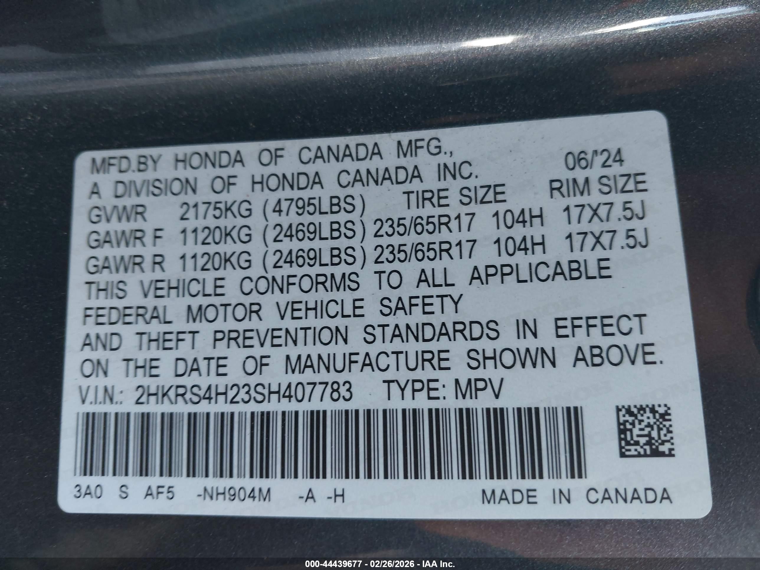 HONDA CR-V image 9