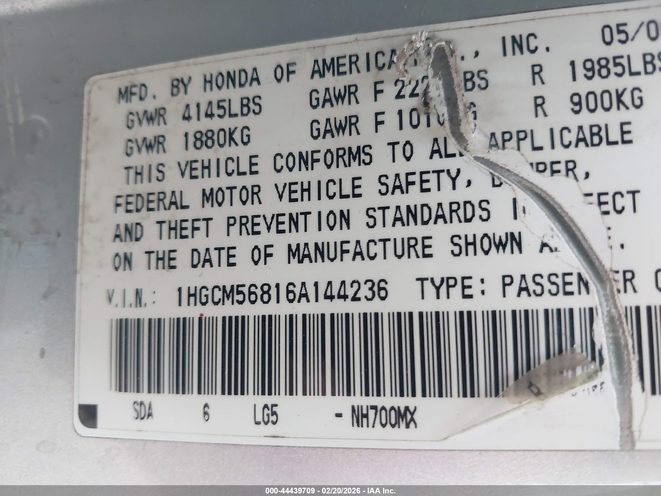 HONDA ACCORD image 9