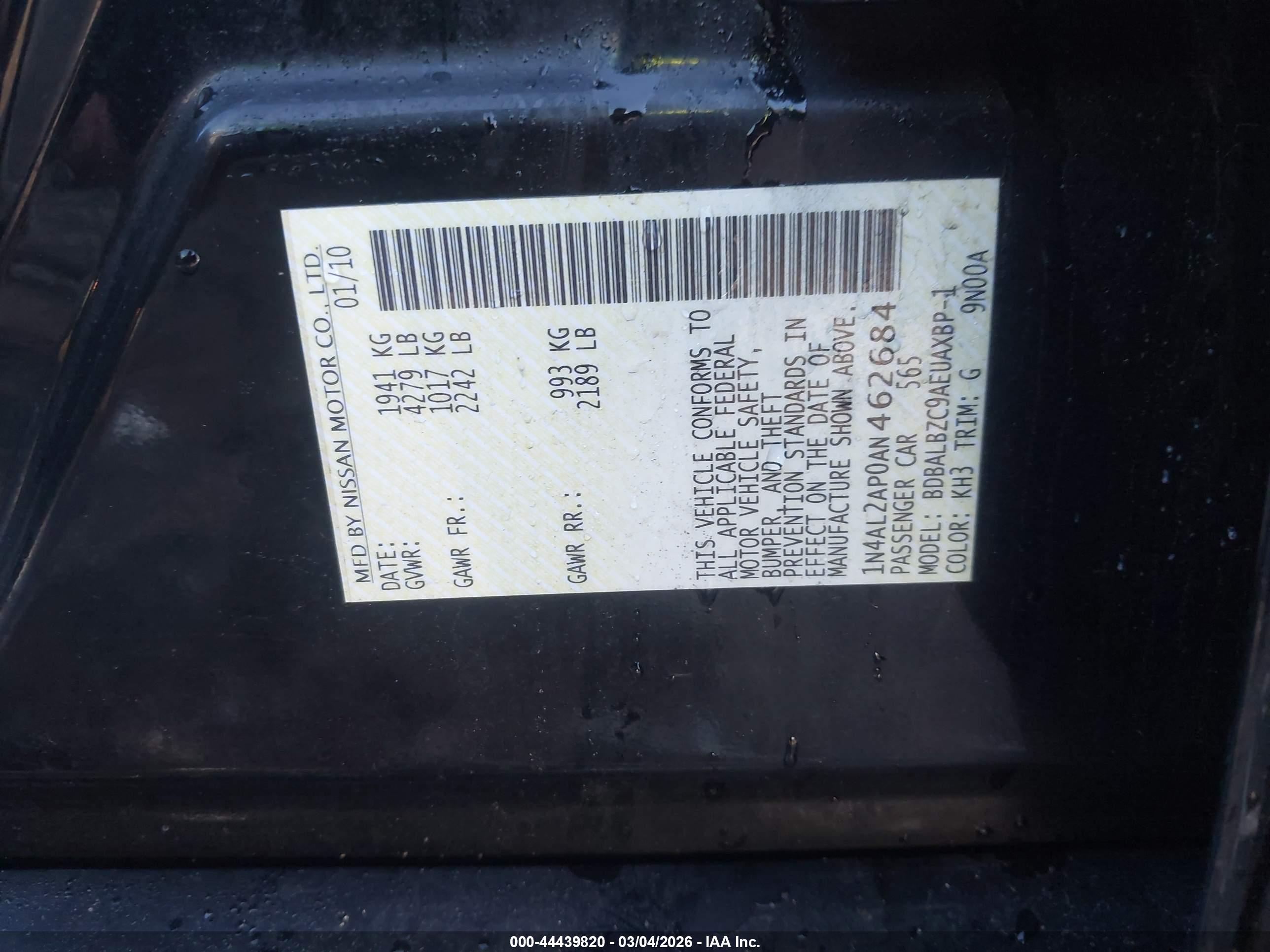 NISSAN ALTIMA image 9