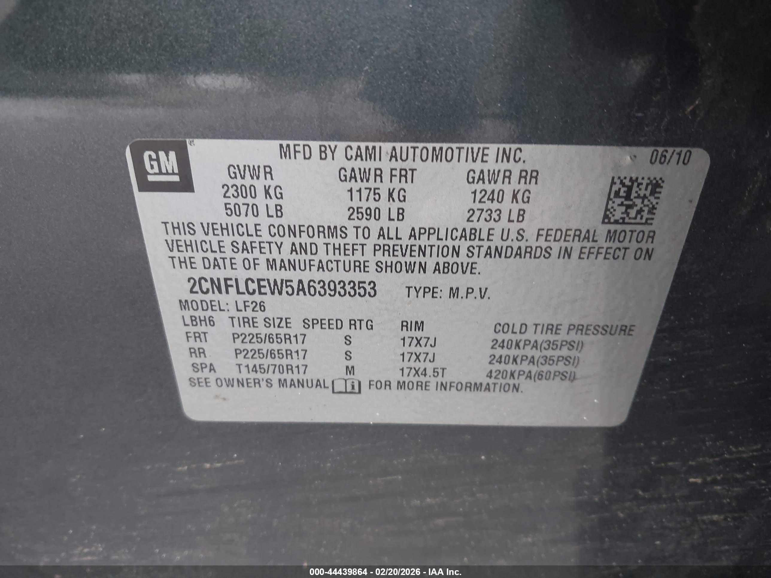 CHEVROLET EQUINOX image 9