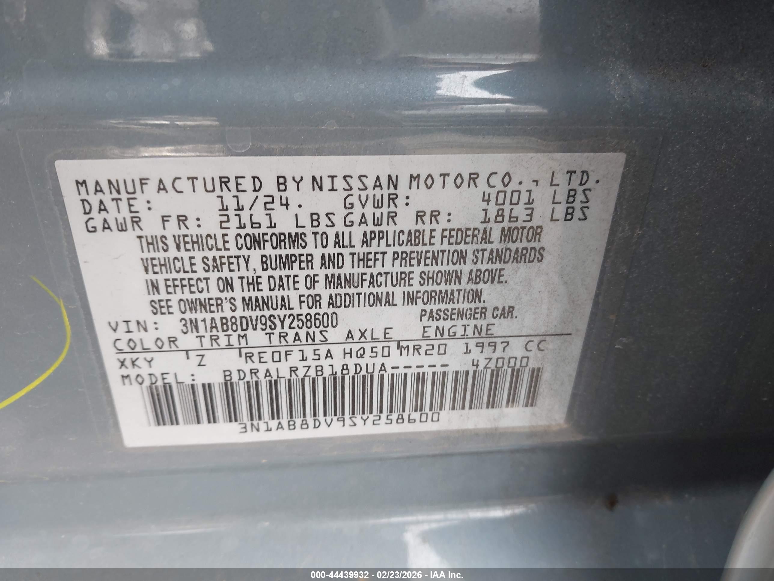 NISSAN SENTRA image 9