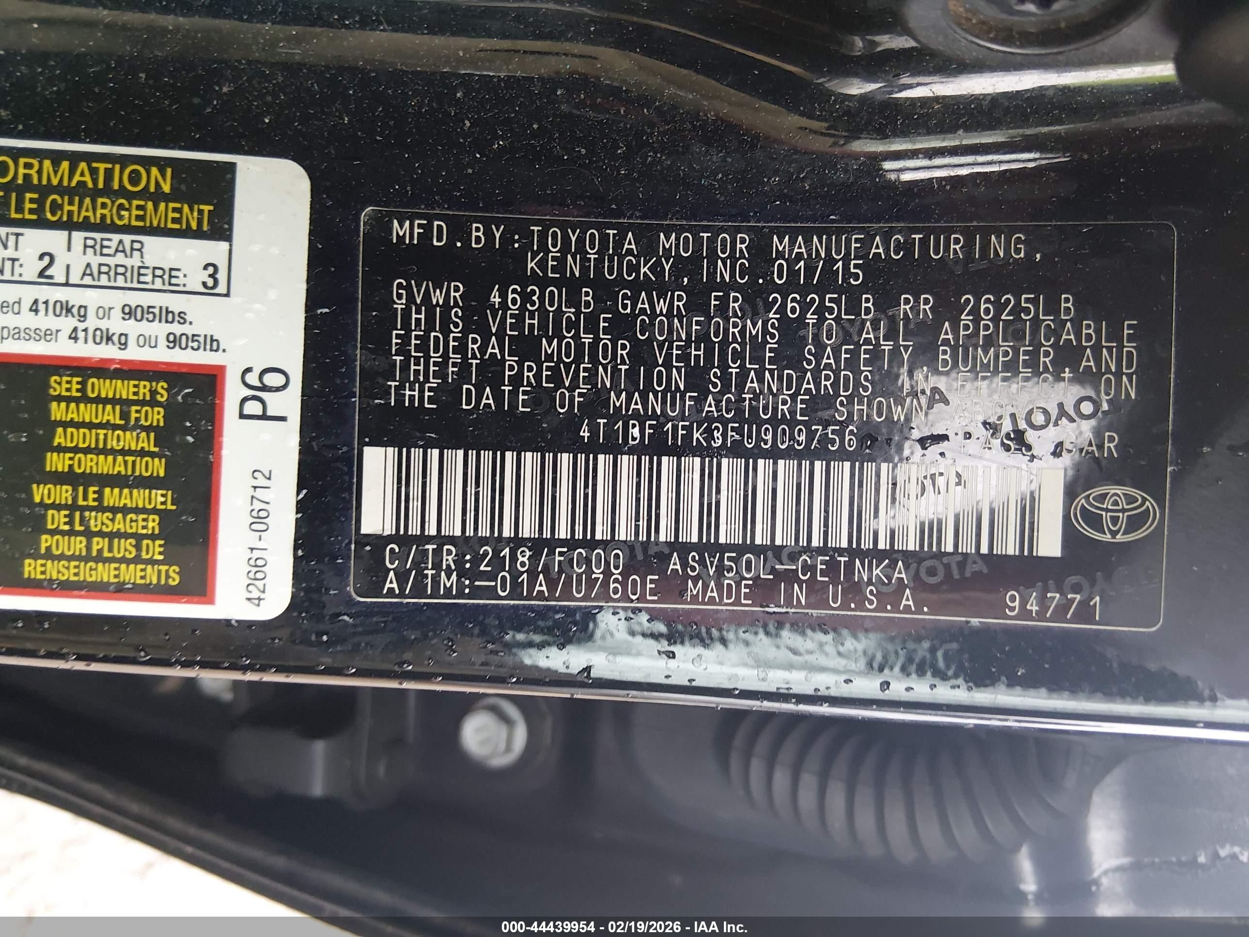 TOYOTA CAMRY image 9