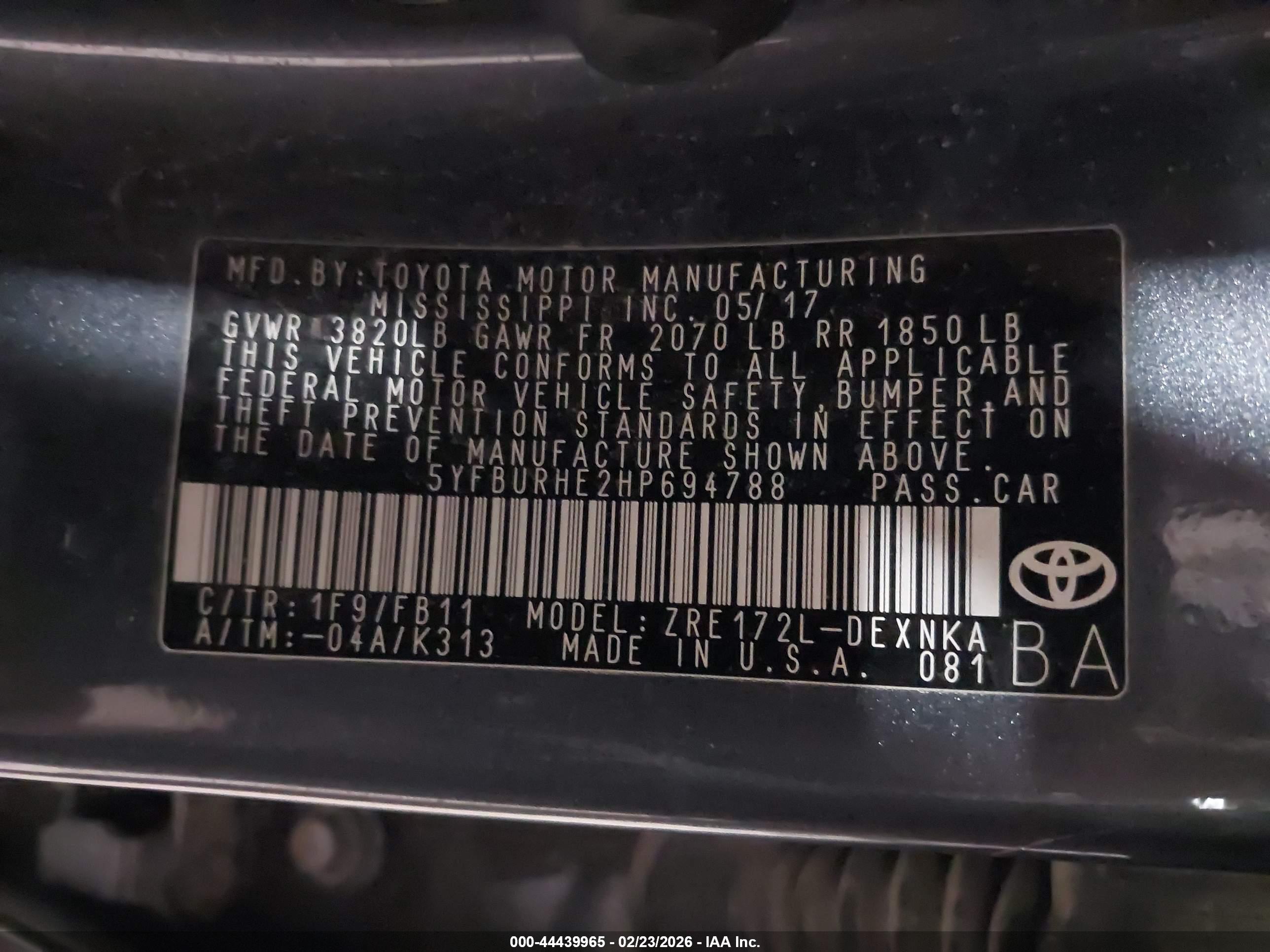 TOYOTA COROLLA image 9