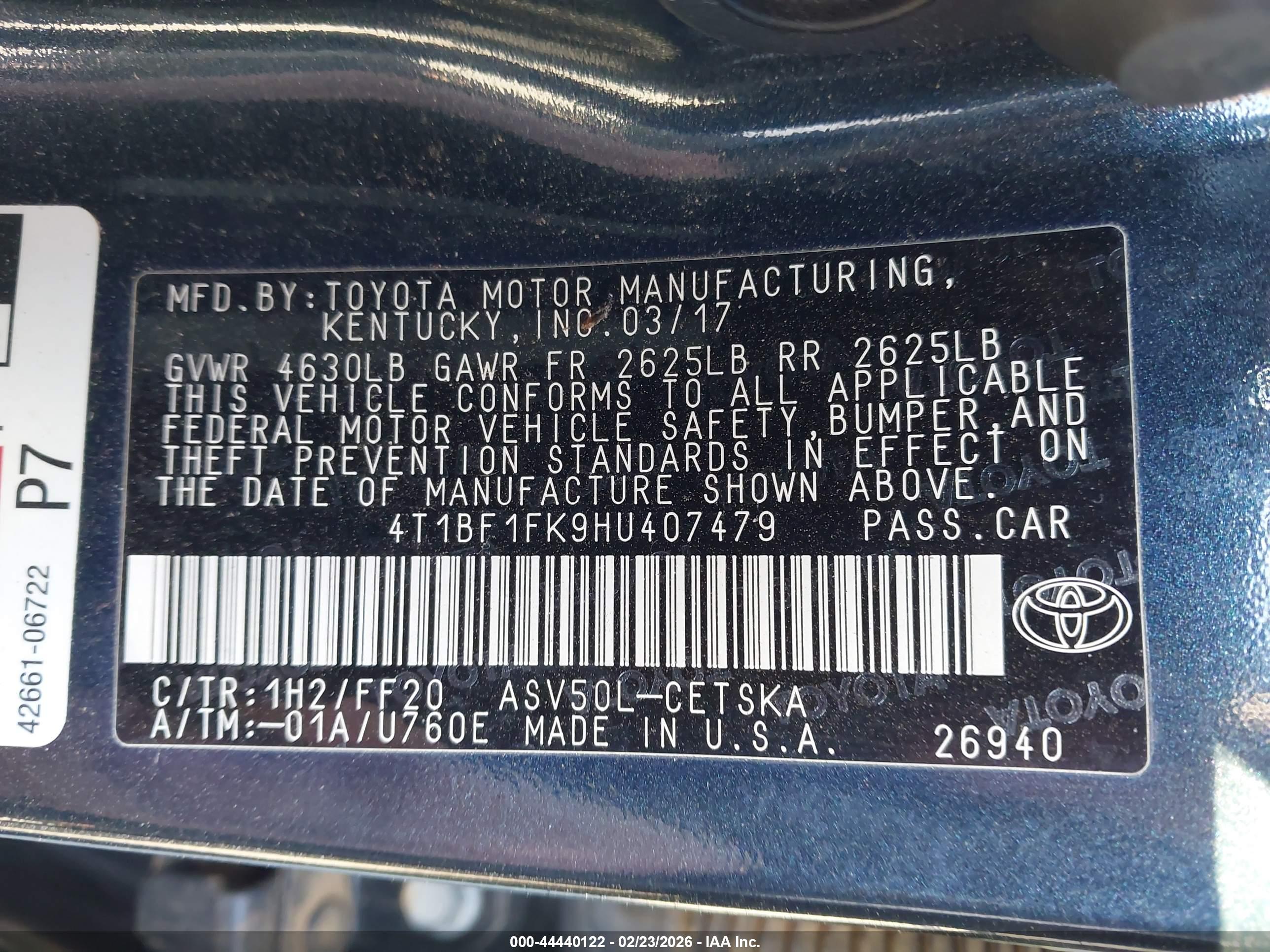 TOYOTA CAMRY image 9