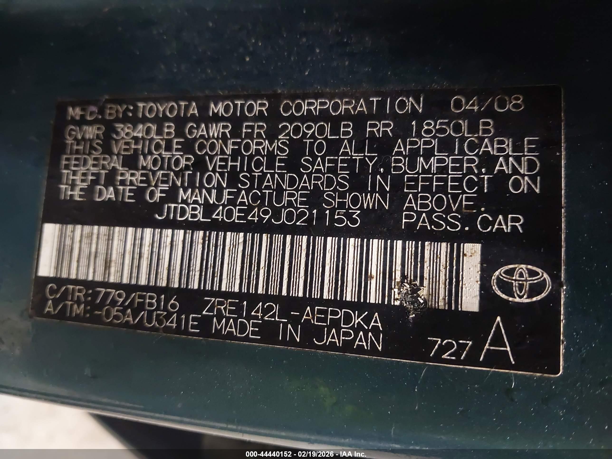 TOYOTA COROLLA image 9