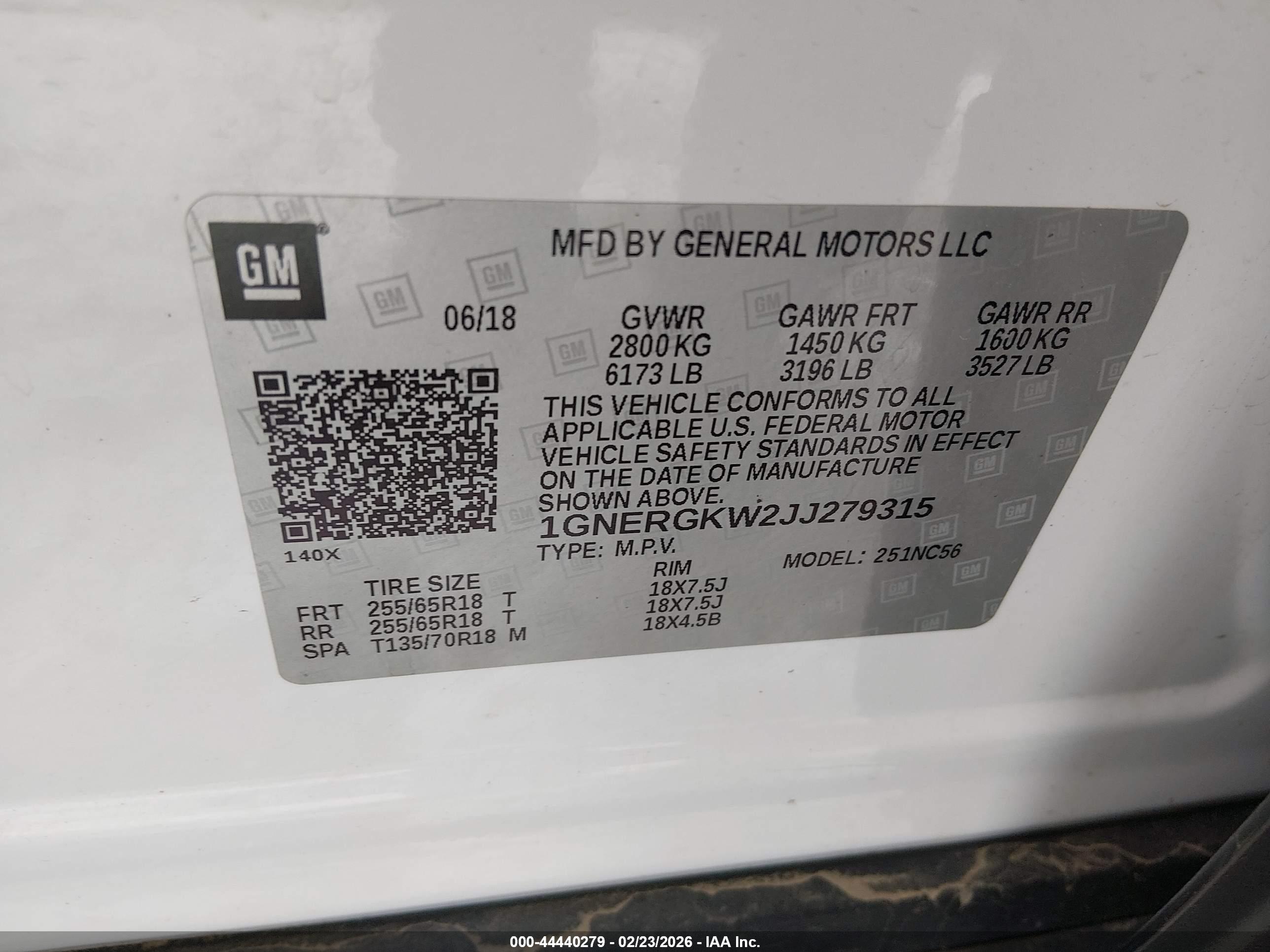 CHEVROLET TRAVERSE image 9