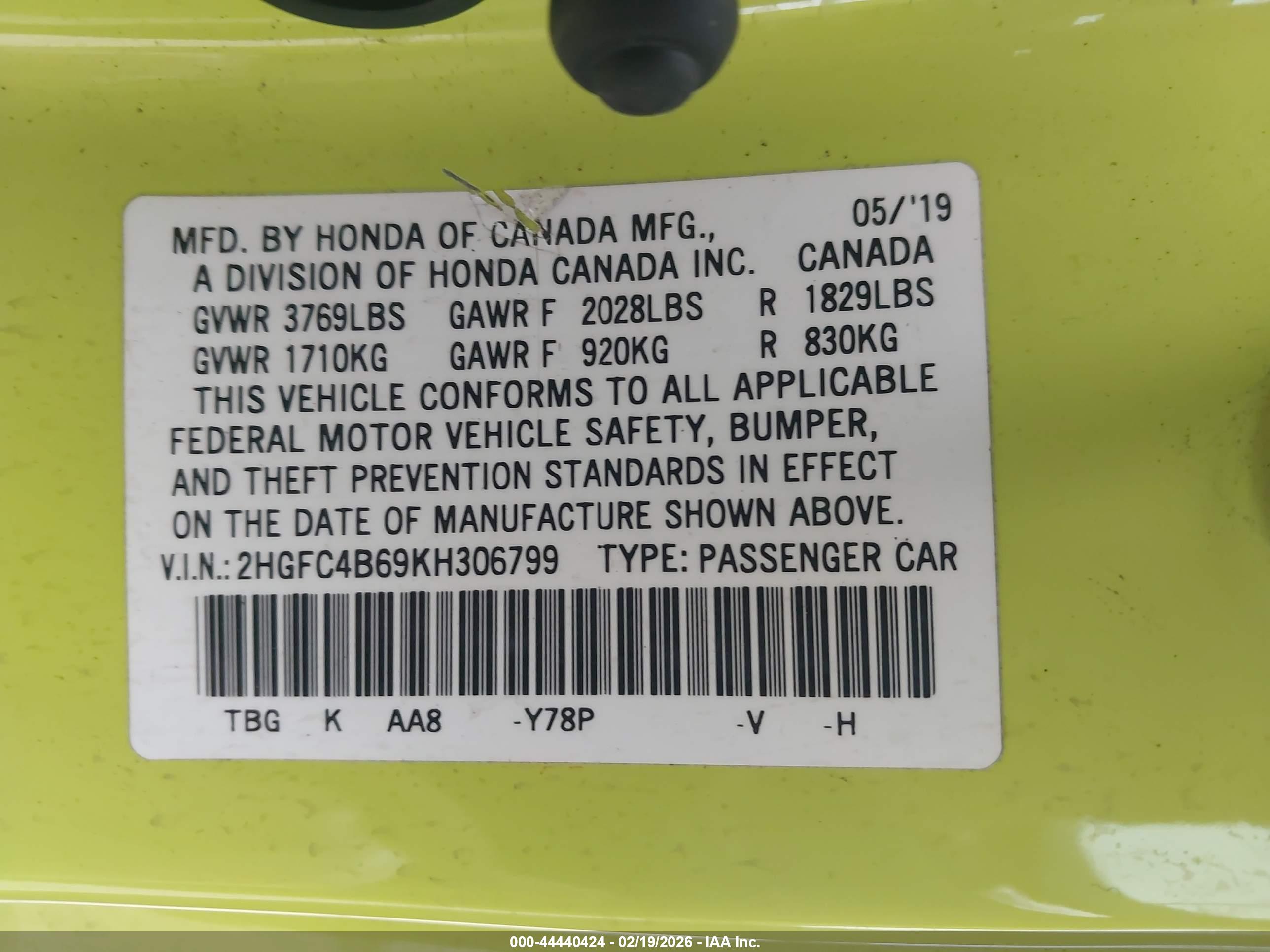 HONDA CIVIC image 9