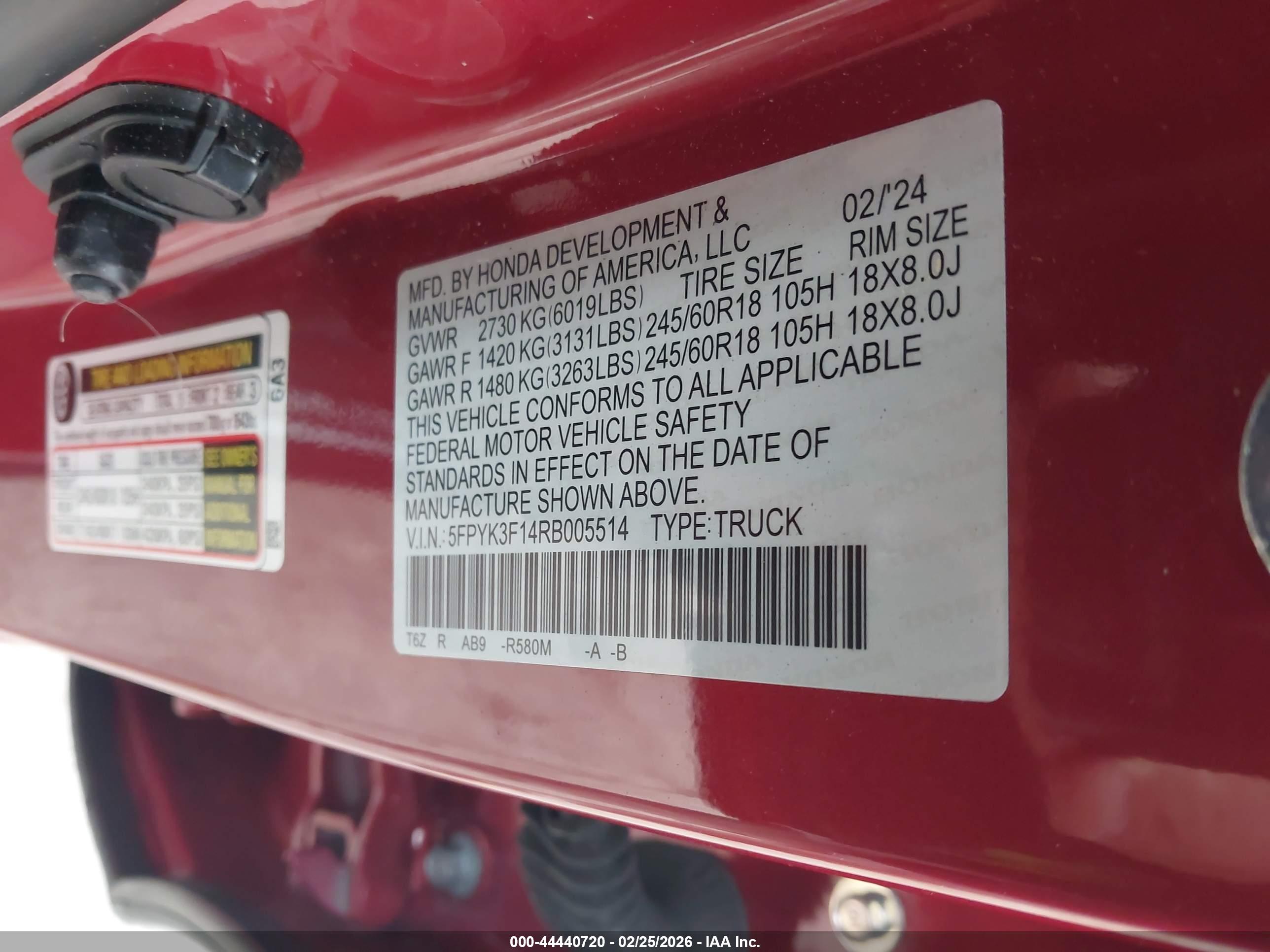 HONDA RIDGELINE image 9