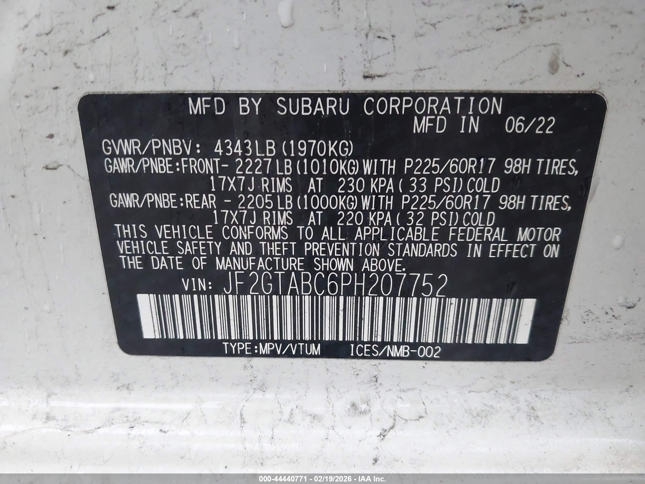 SUBARU CROSSTREK image 9