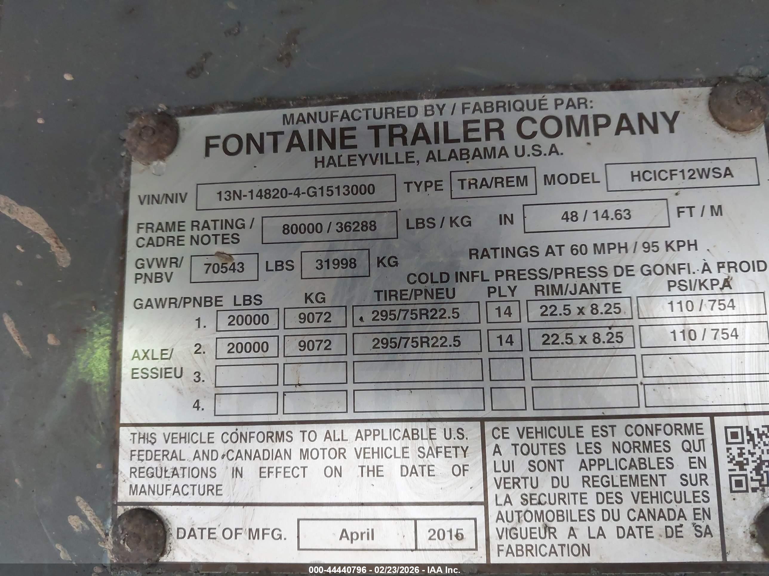 FONTAINE TRAILER image 9