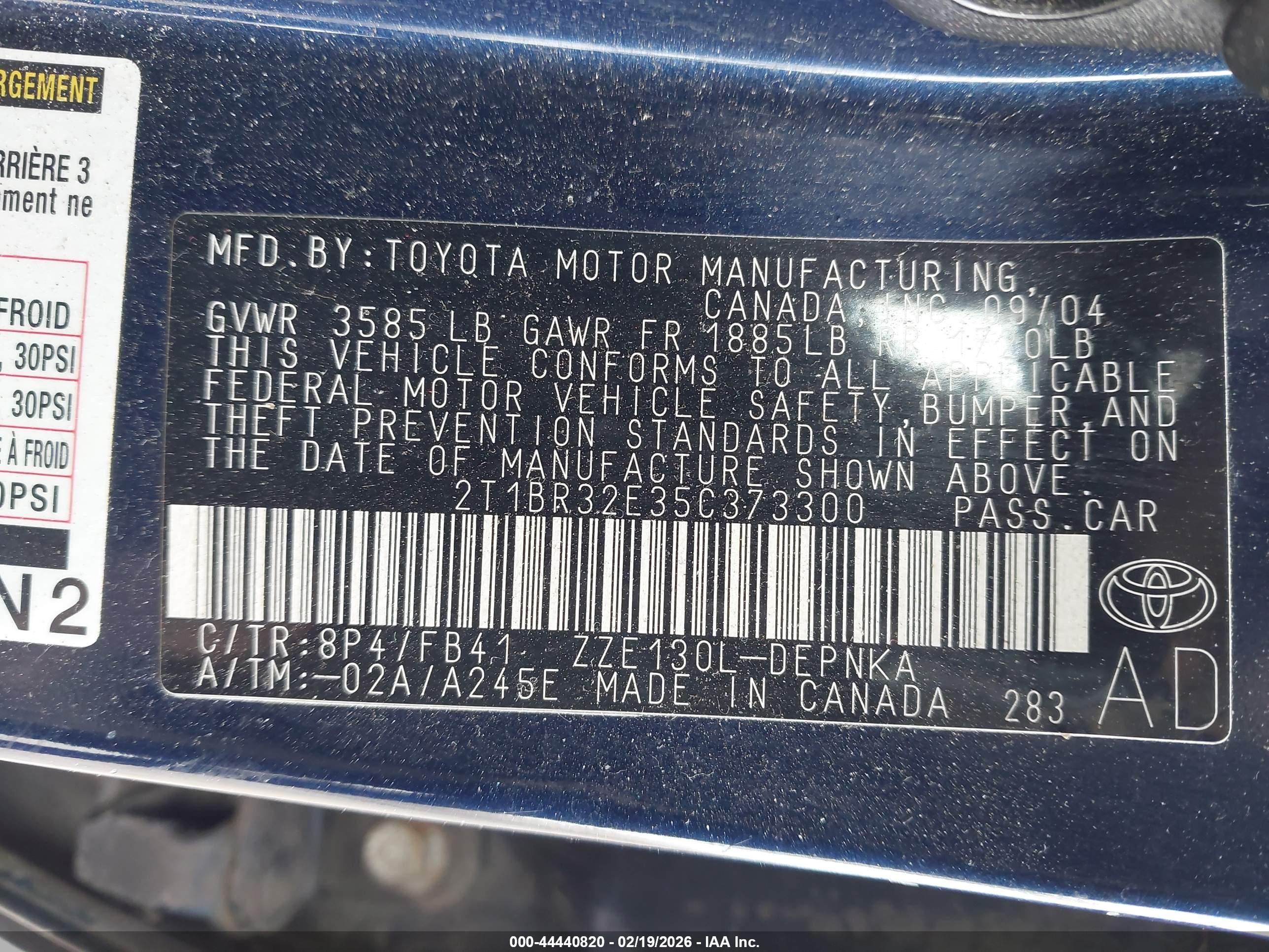 TOYOTA COROLLA image 9