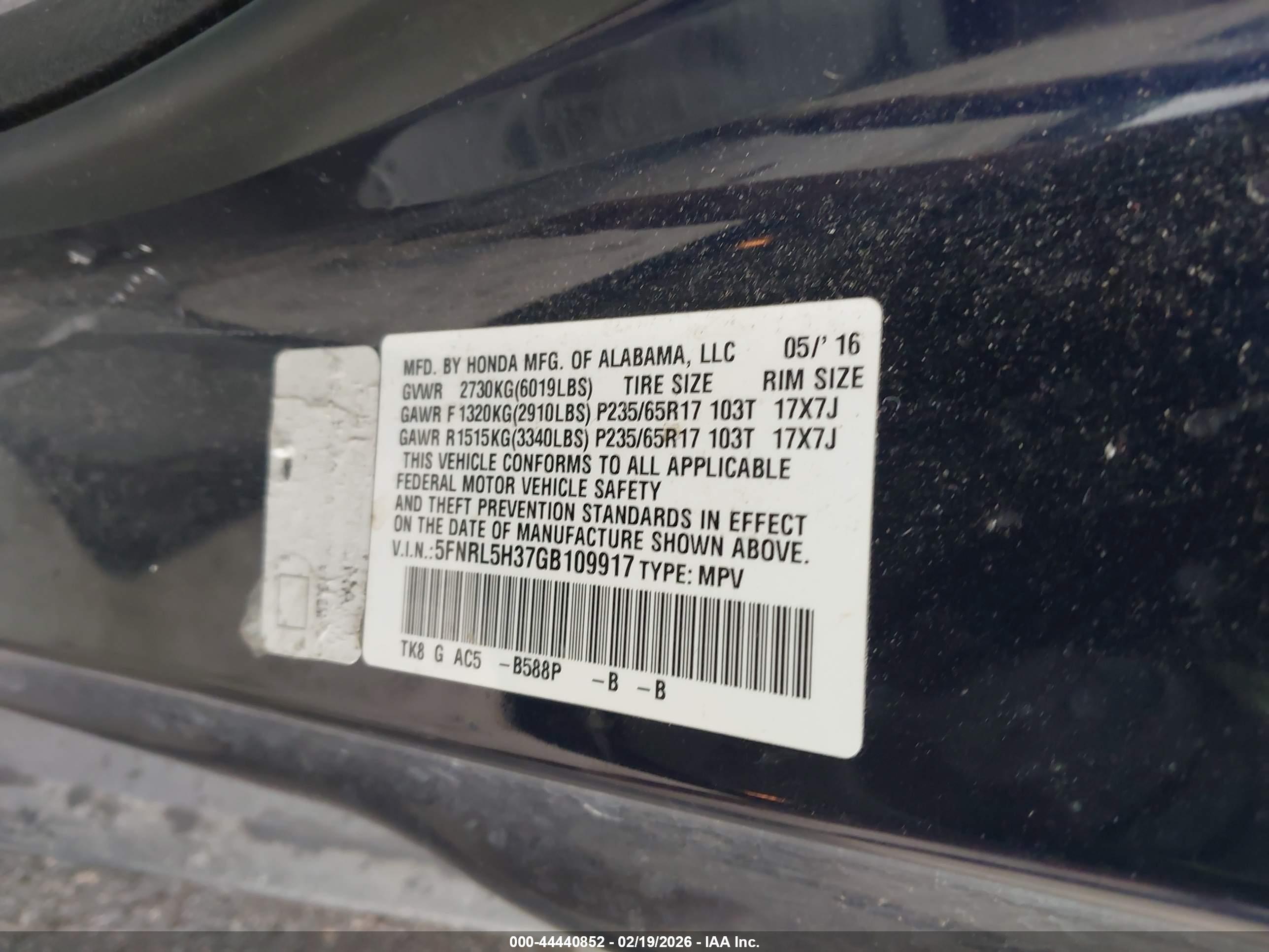 HONDA ODYSSEY image 9