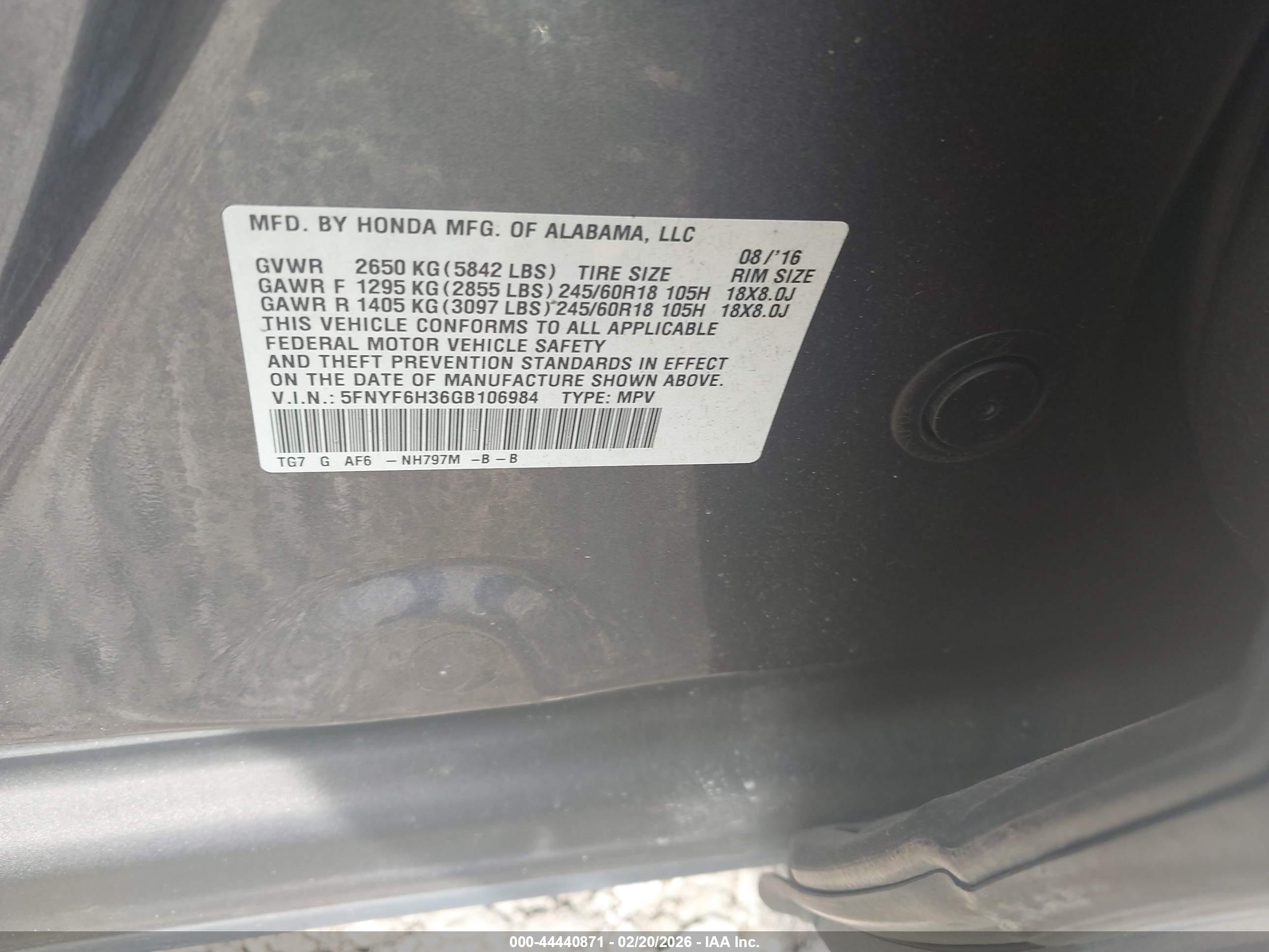 HONDA PILOT image 9