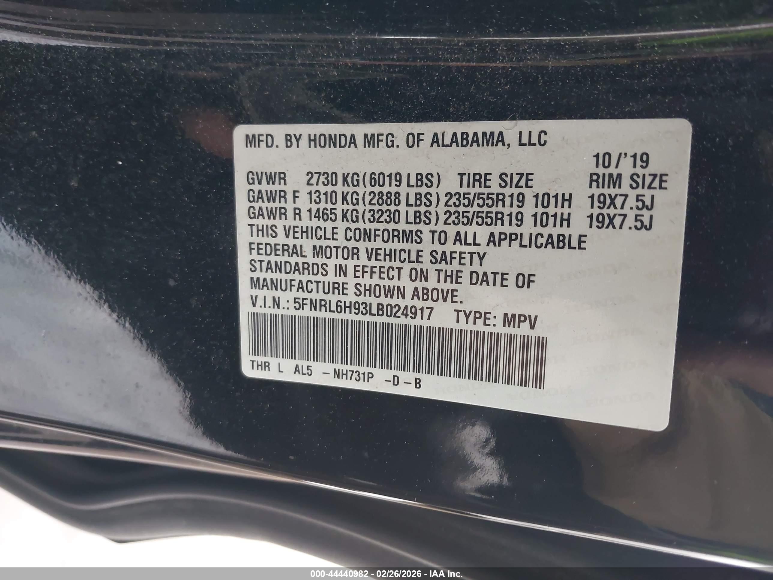 HONDA ODYSSEY image 9
