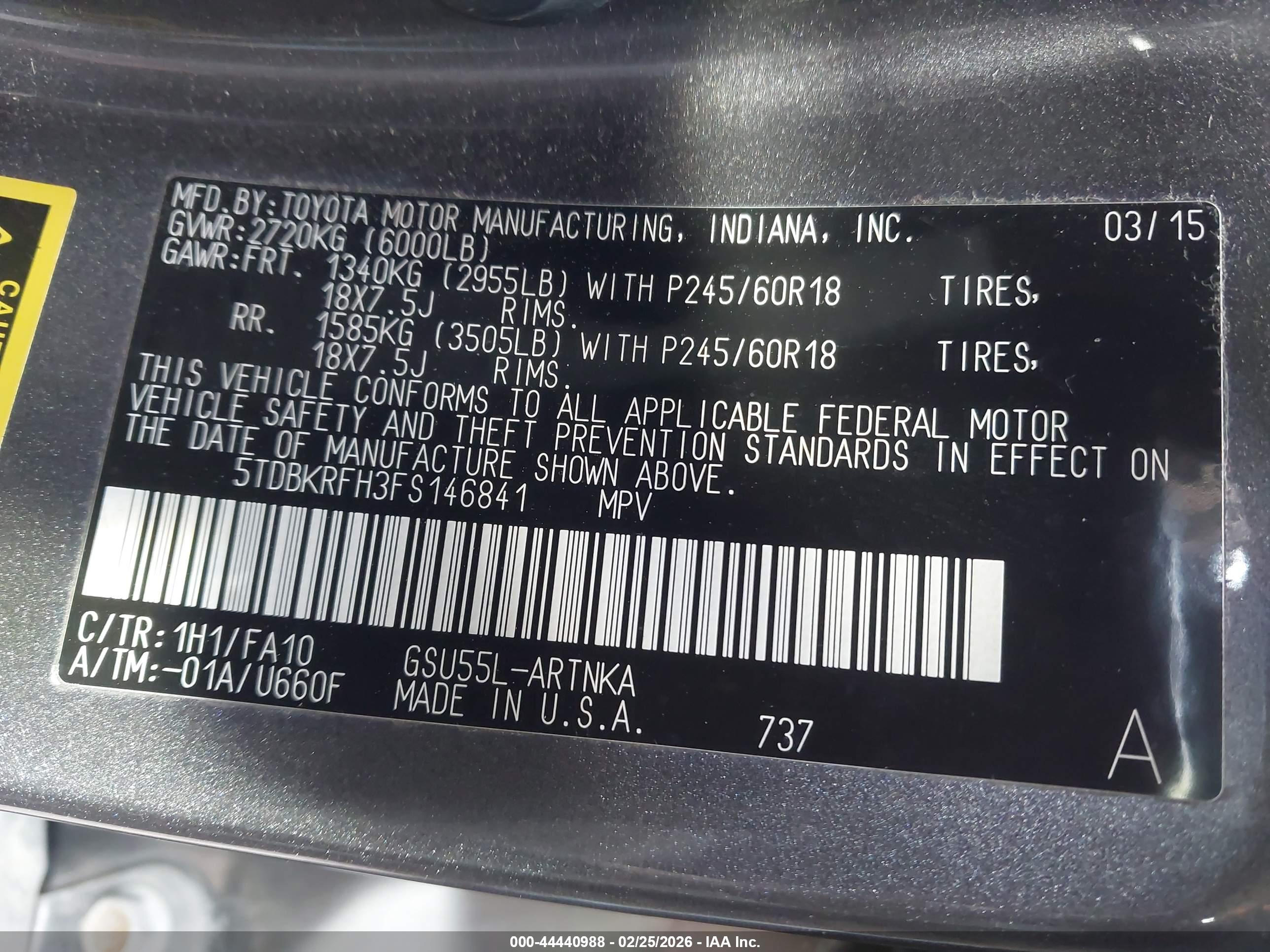 TOYOTA HIGHLANDER image 9