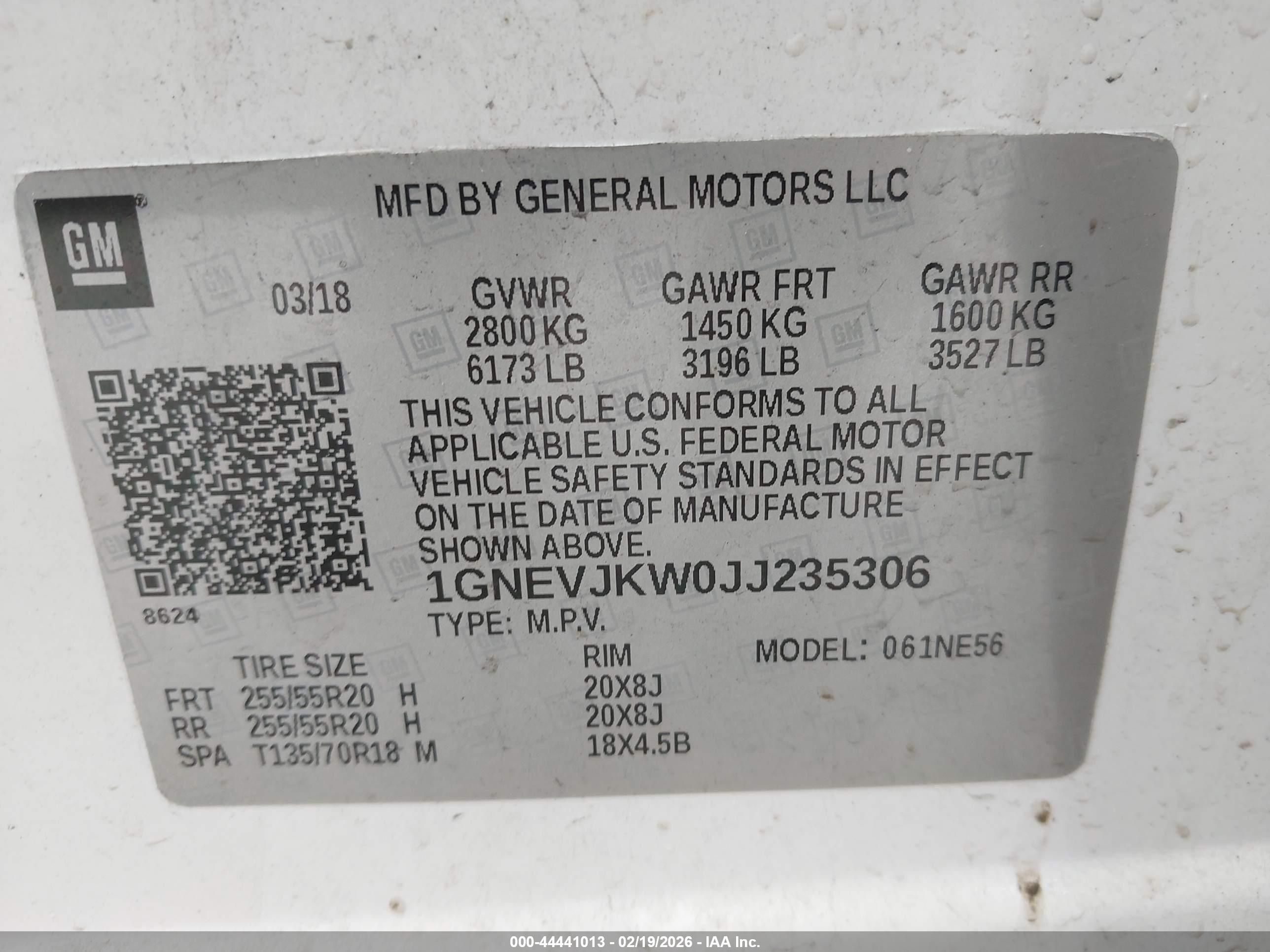 CHEVROLET TRAVERSE image 9