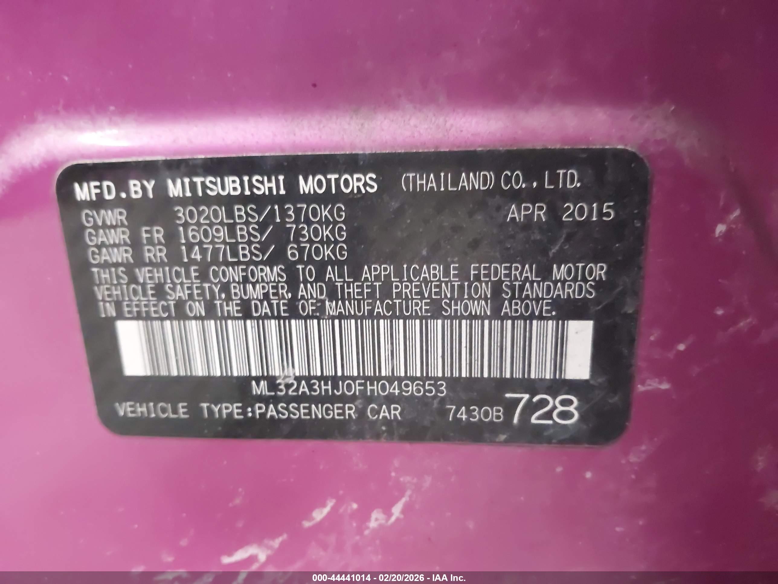 MITSUBISHI MIRAGE image 9