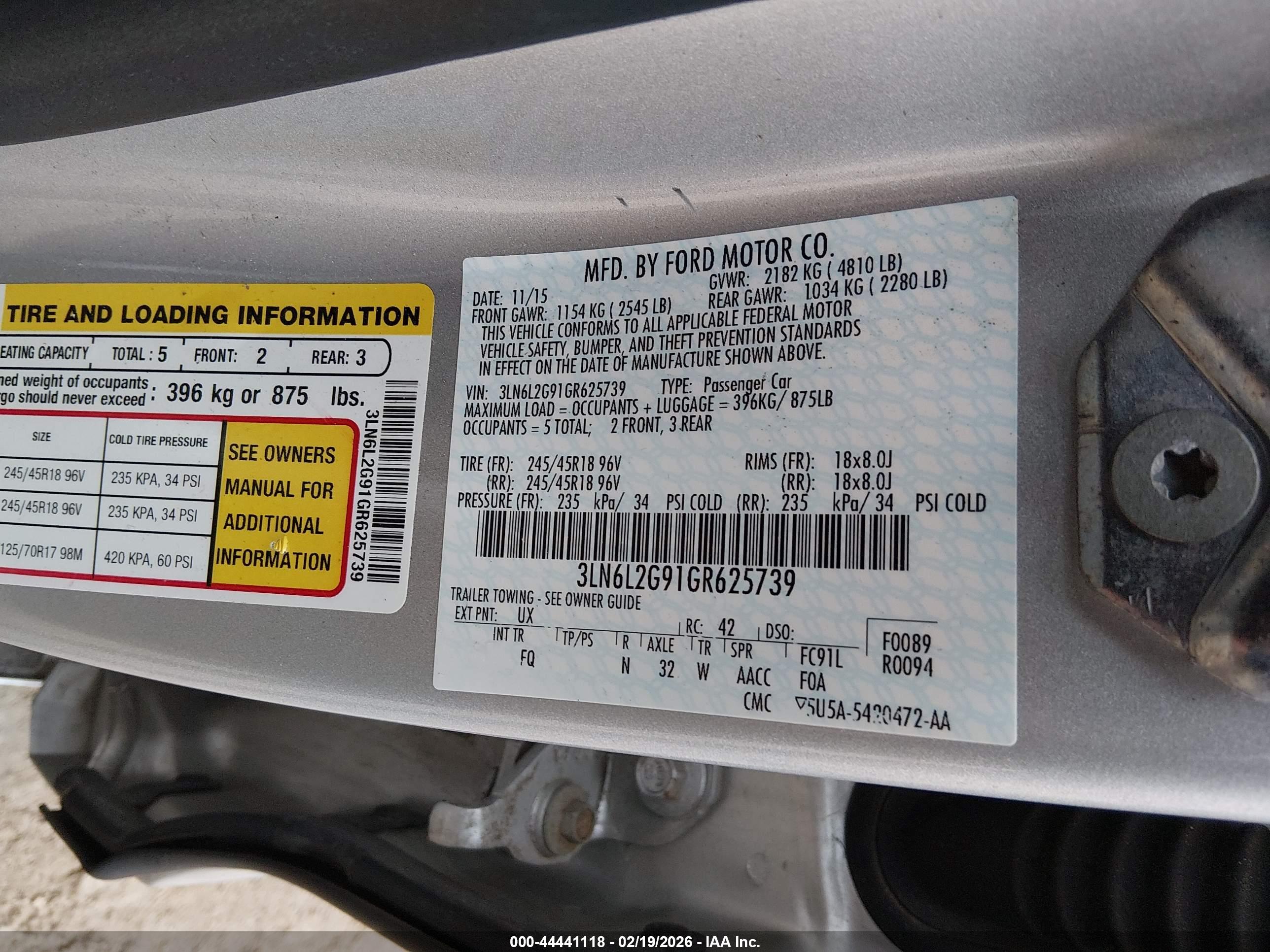 LINCOLN MKZ image 9