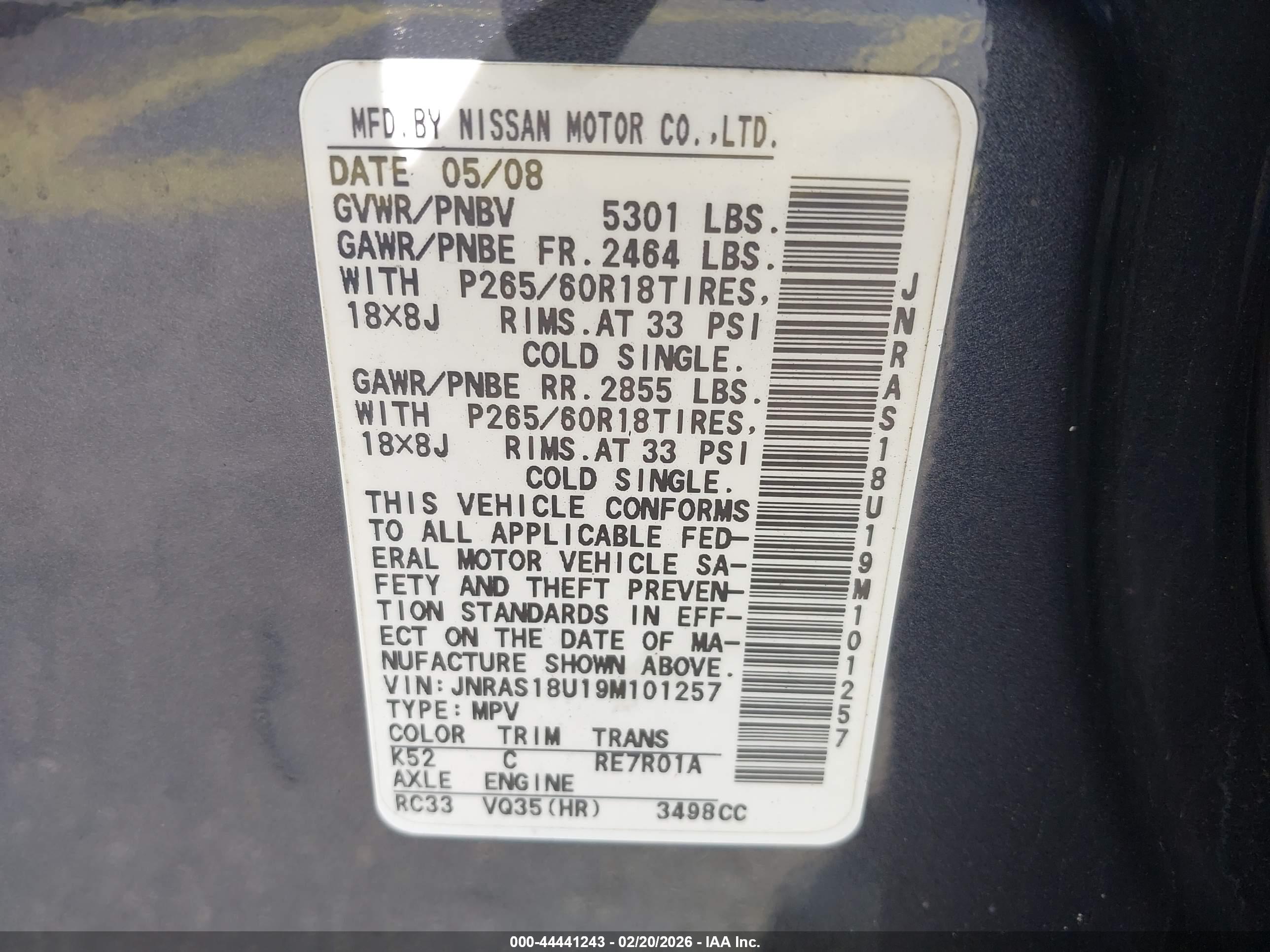 INFINITI FX35 image 9