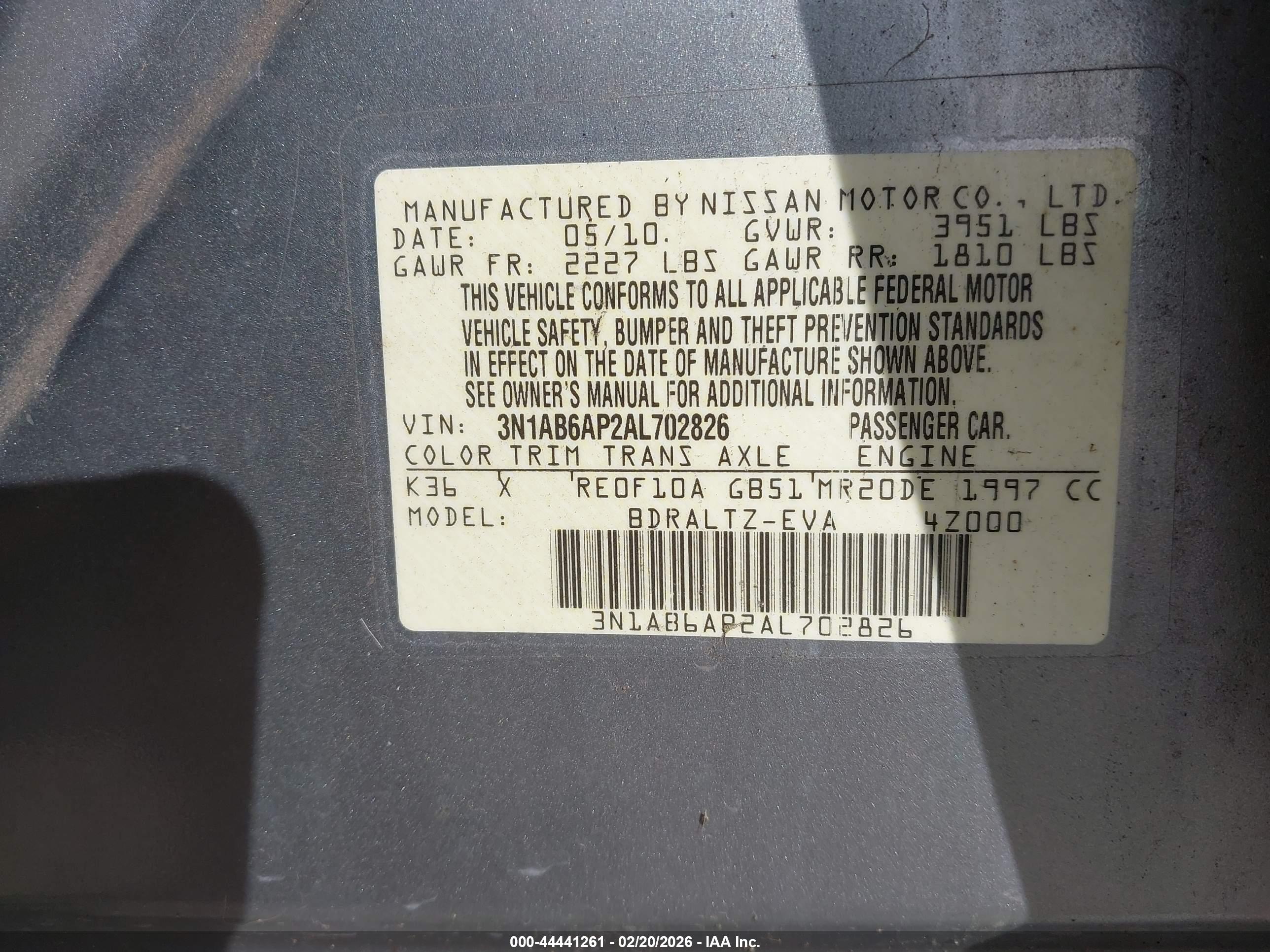 NISSAN SENTRA image 9
