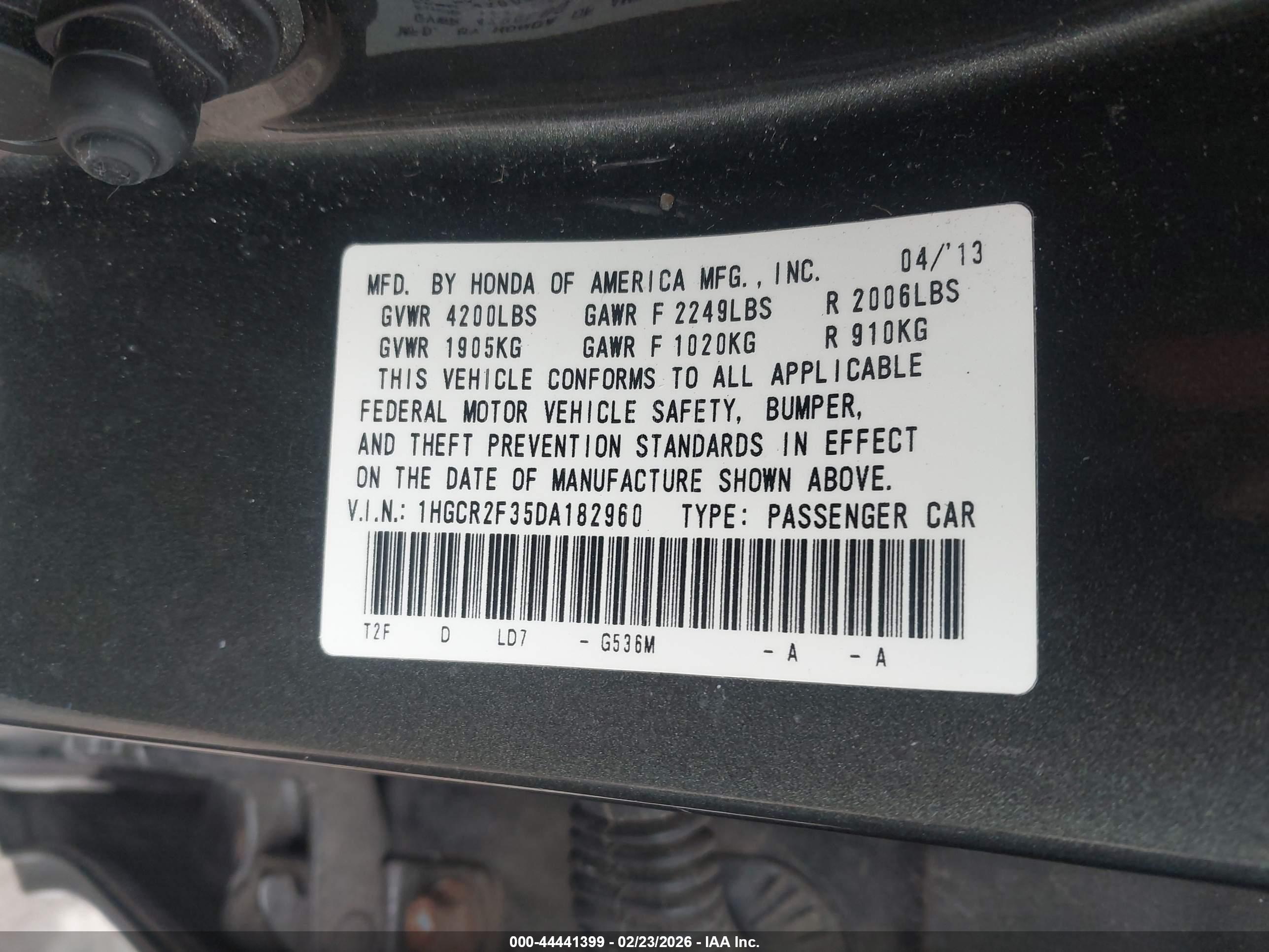 HONDA ACCORD image 9