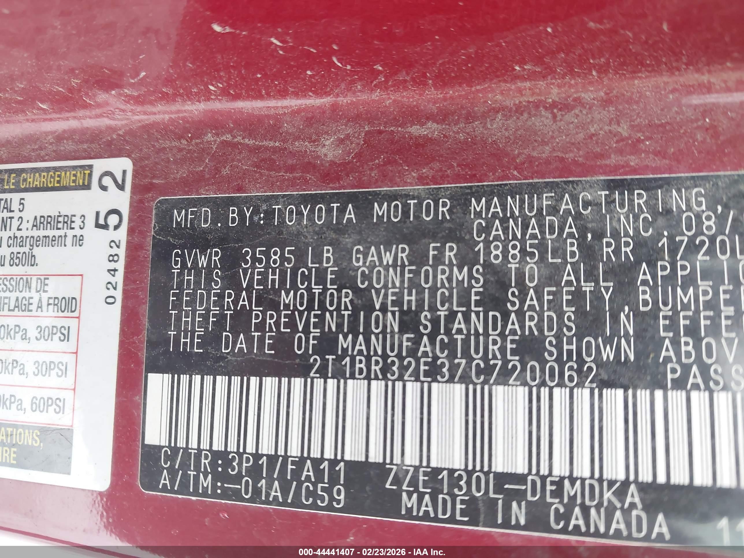 TOYOTA COROLLA image 9