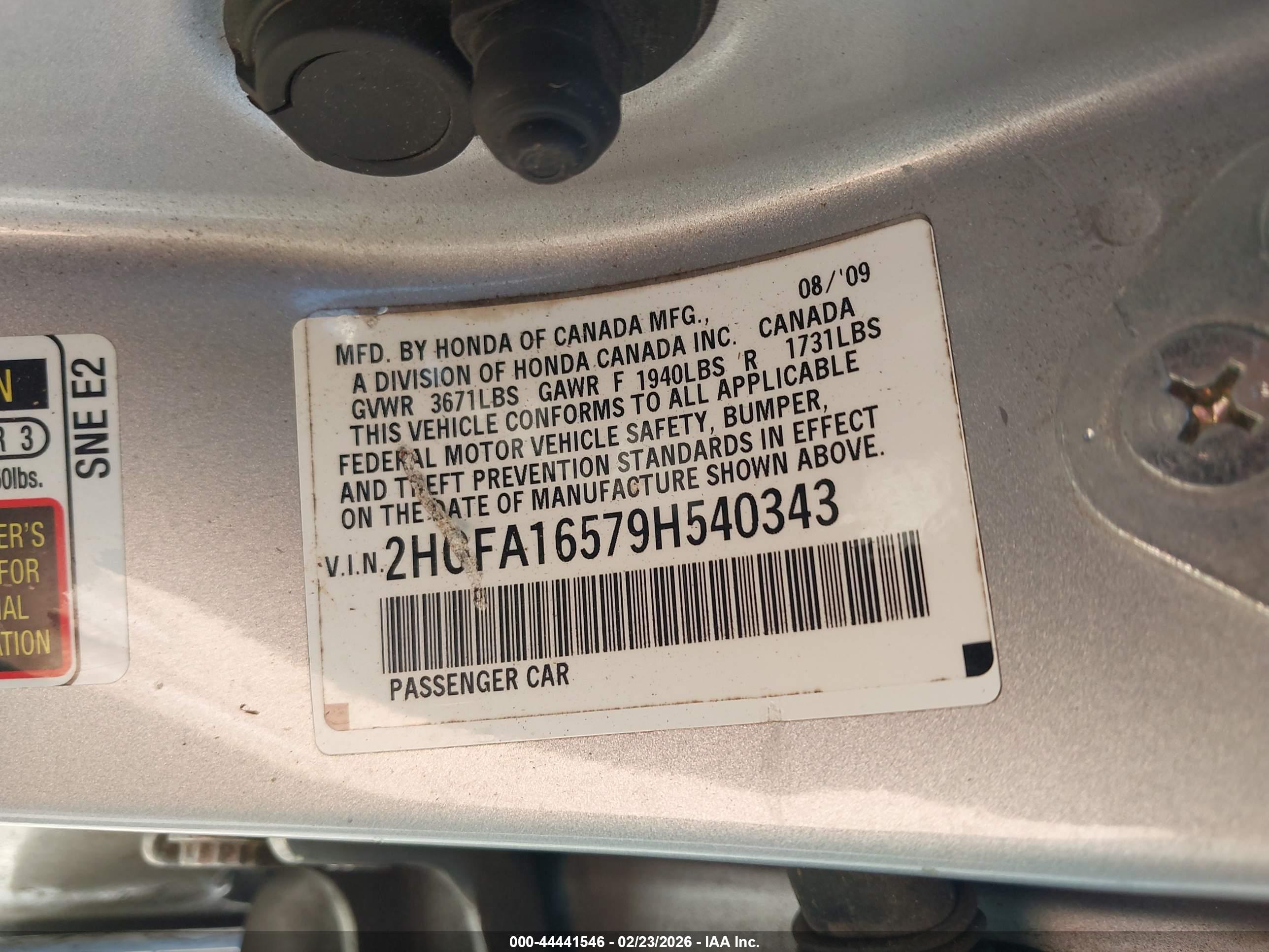 HONDA CIVIC image 9