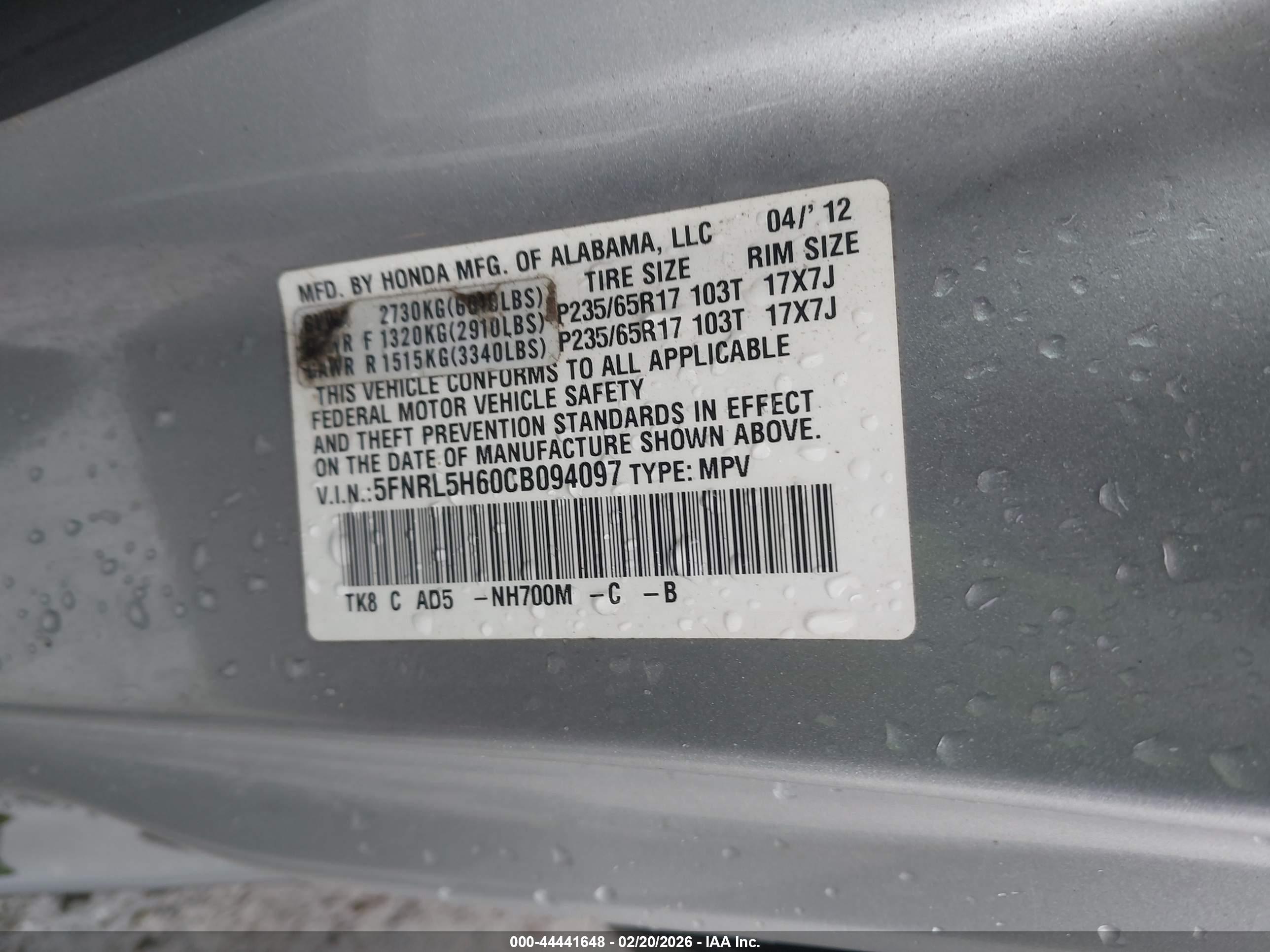 HONDA ODYSSEY image 9
