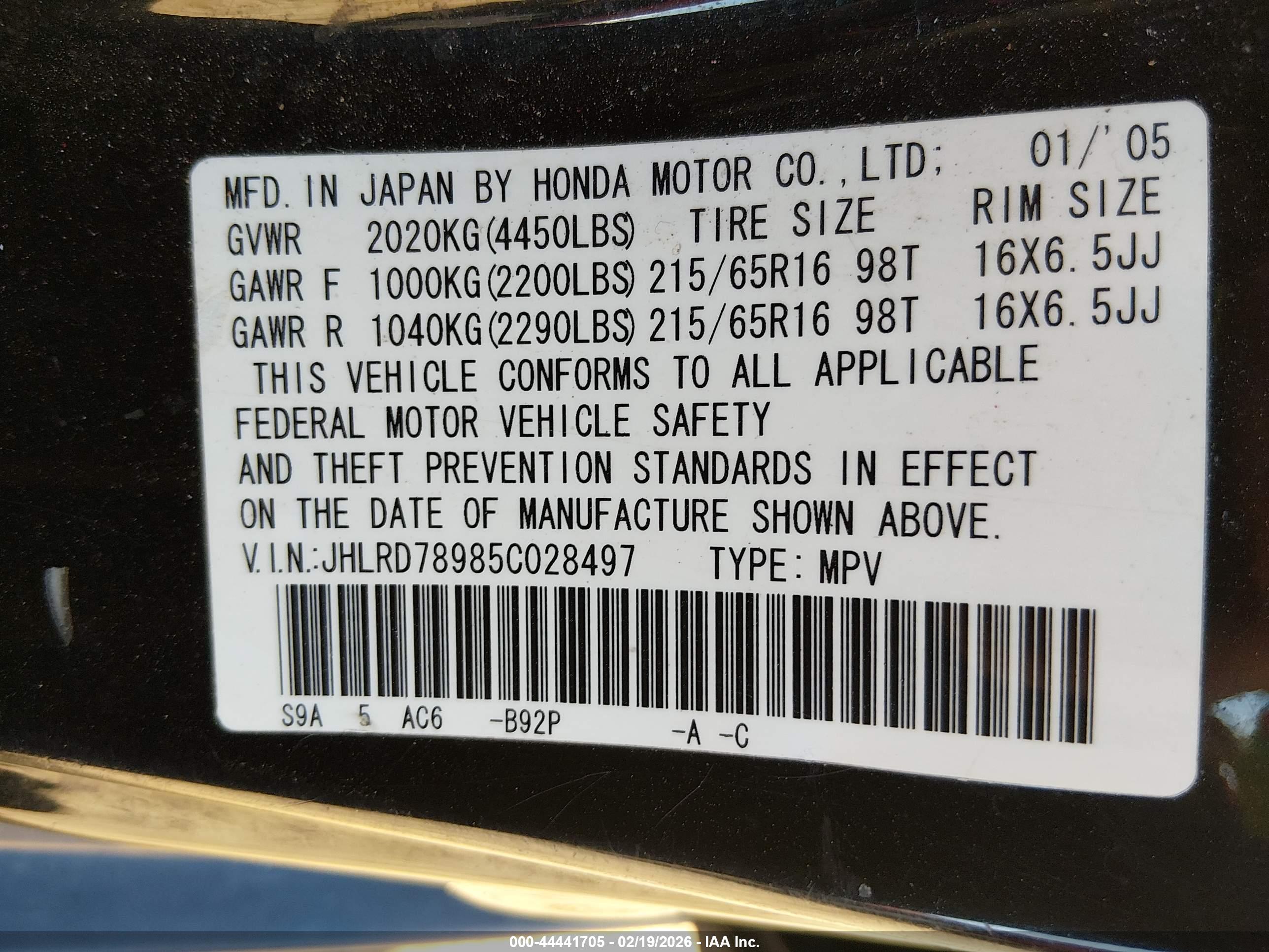HONDA CR-V image 9