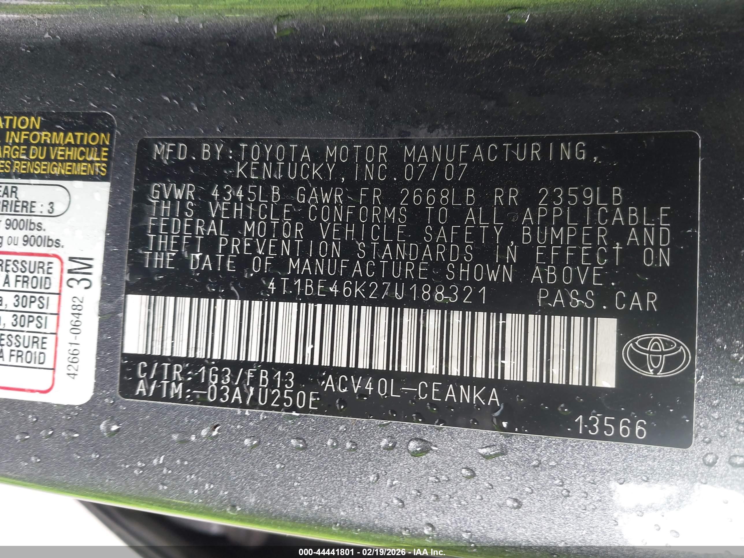 TOYOTA CAMRY image 9