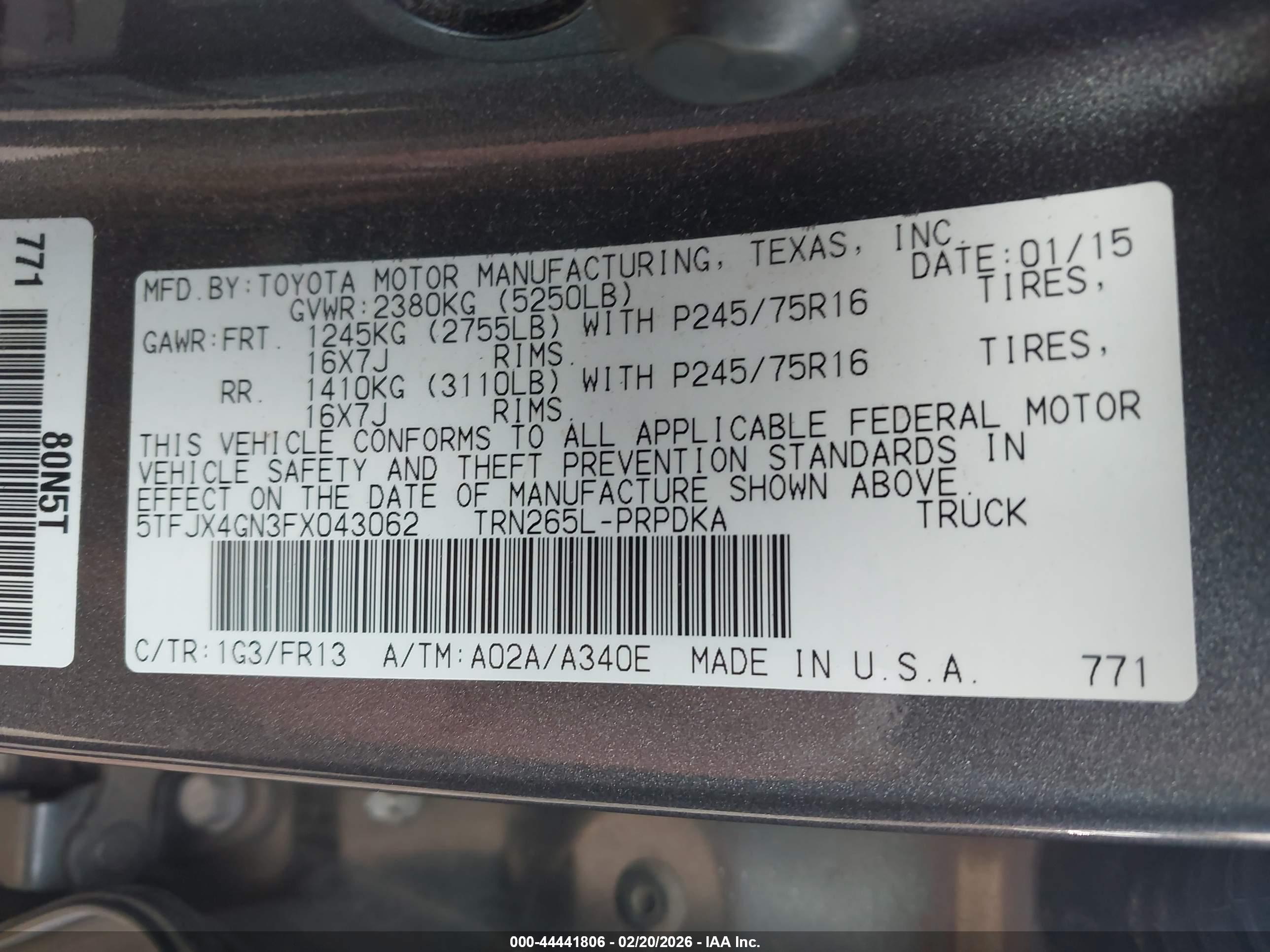 TOYOTA TACOMA image 9