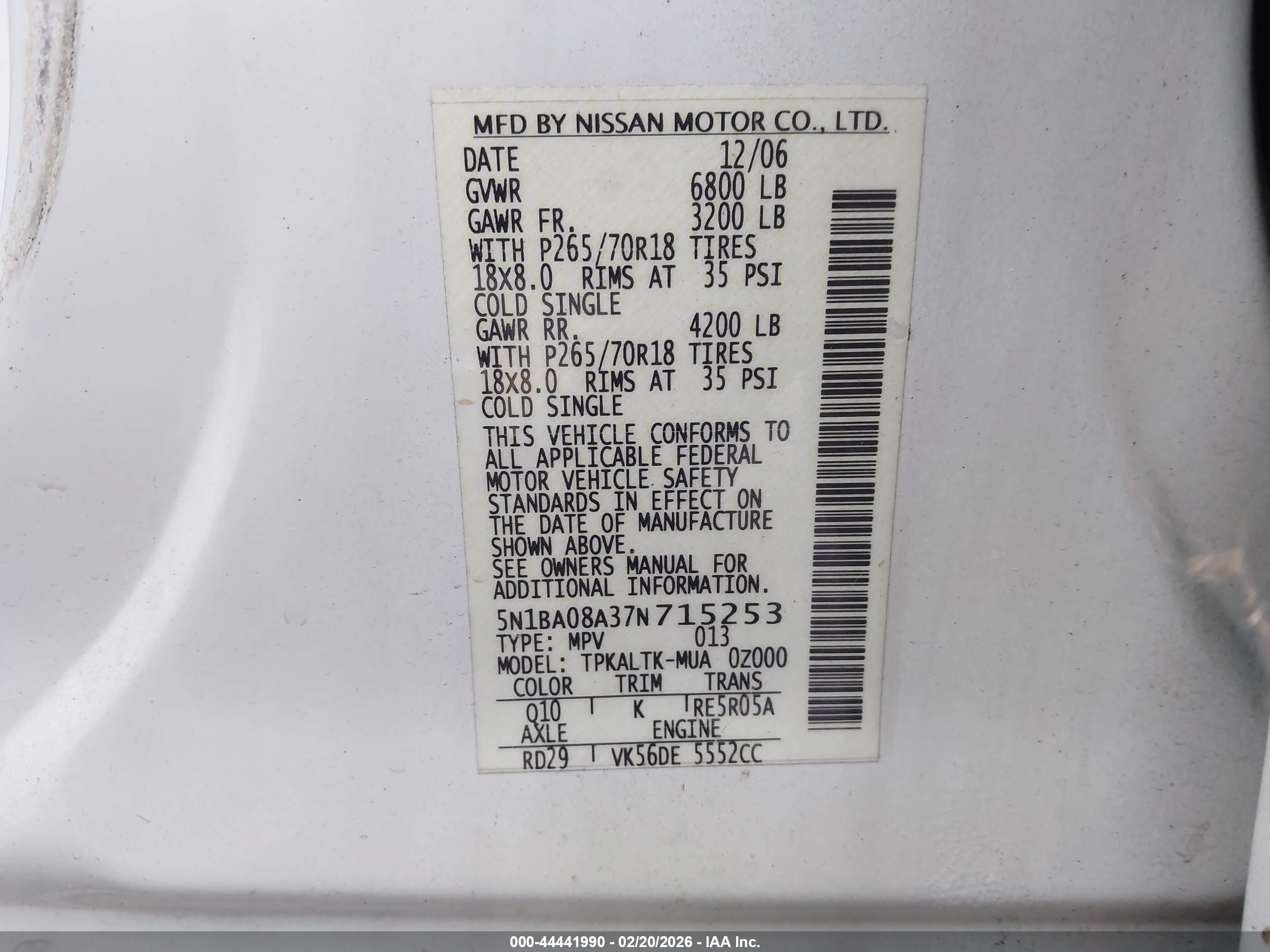 NISSAN ARMADA image 9