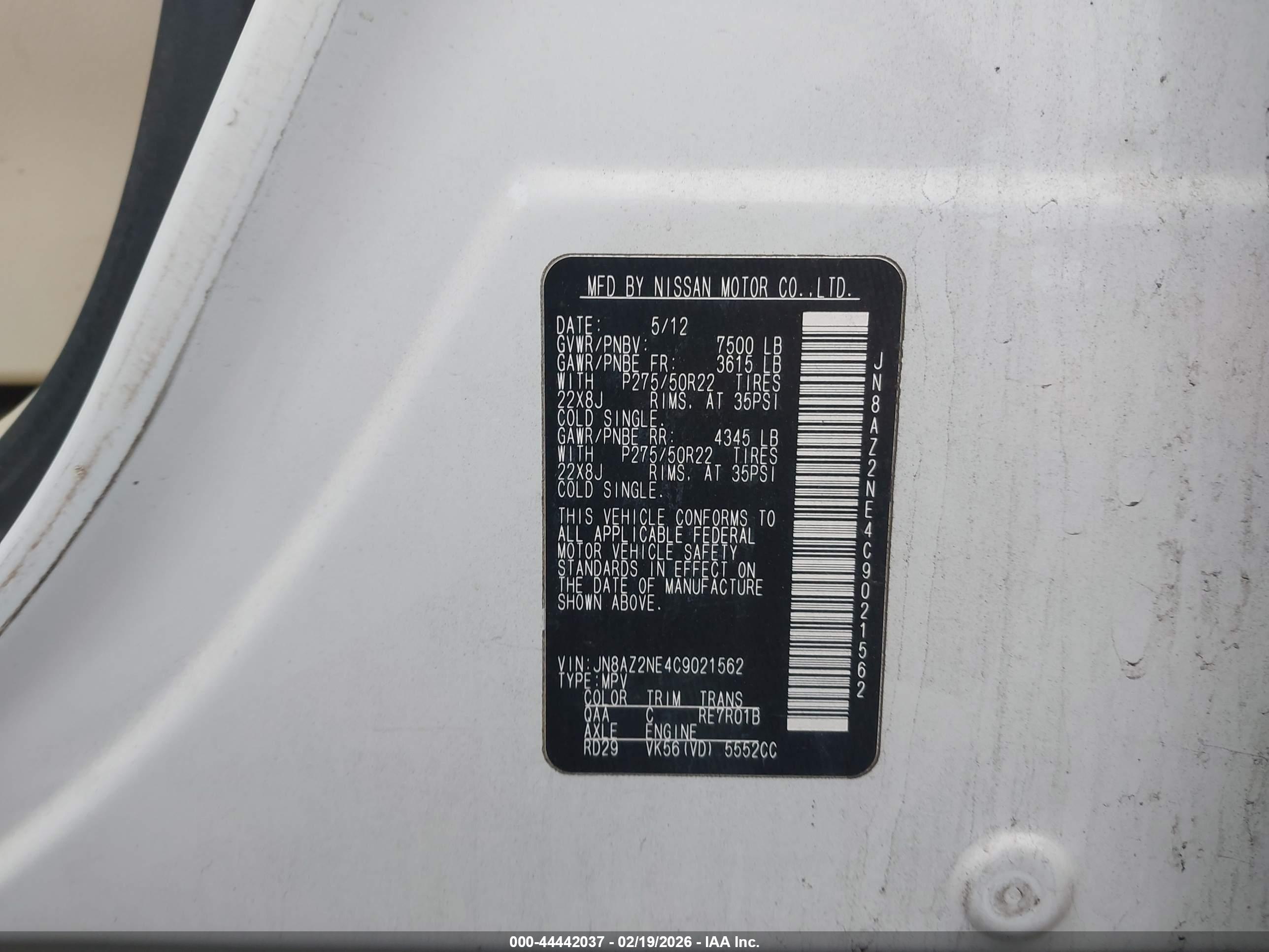 INFINITI QX56 image 9